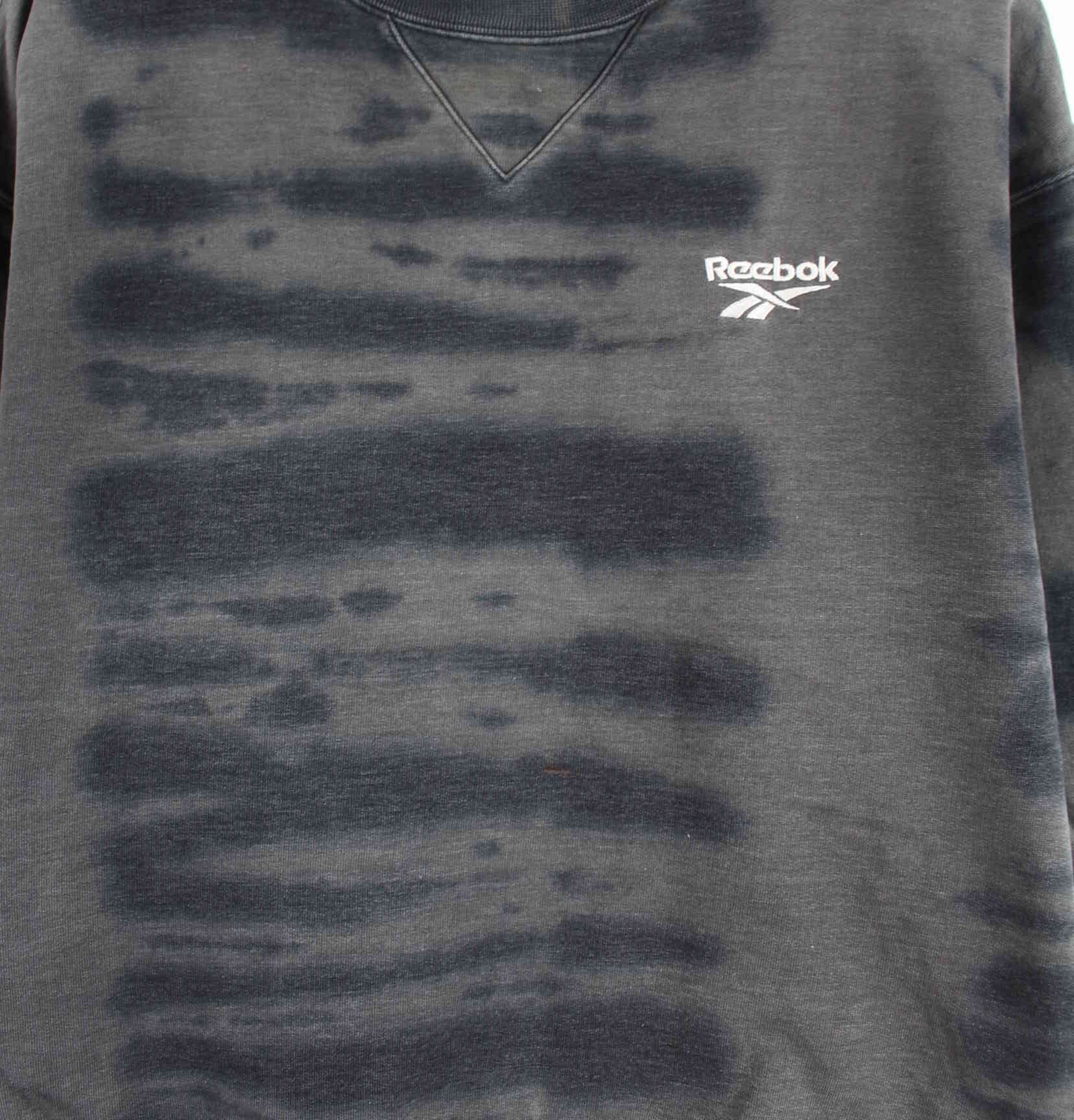 Reebok y2k Embroidered Tie Dye Sweater Grau XS (detail image 1)