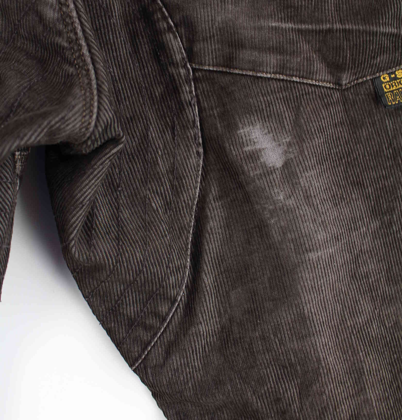 G-Star Cord Embroidered Workwear Hose Braun  (detail image 3)