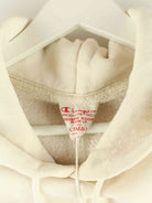 Champion 00s Reverse Weave Embroidered Hoodie Beige XS (detail image 1)