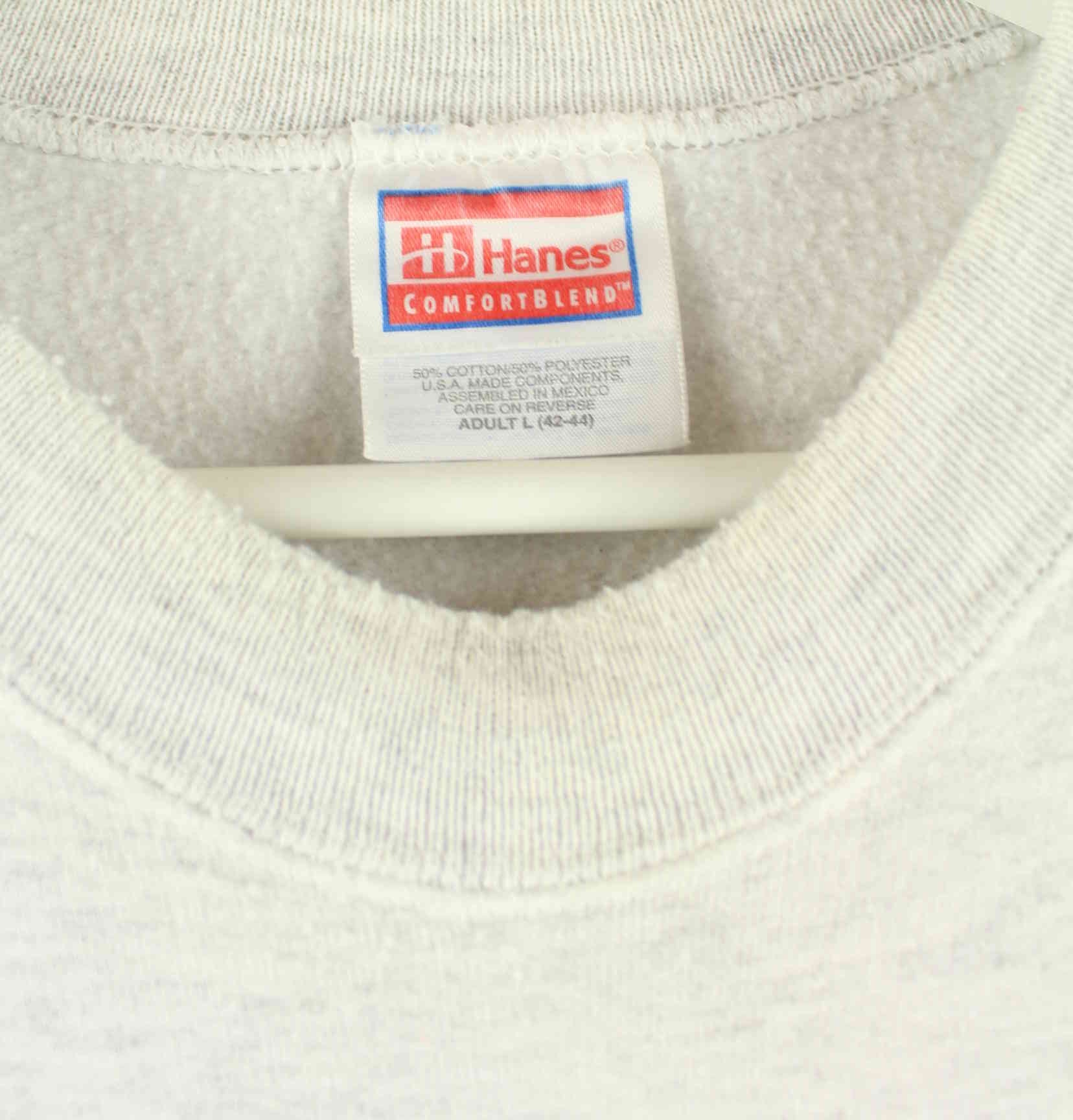 Hanes 90s Vintage Golf Print Sweater Grau L (detail image 2)