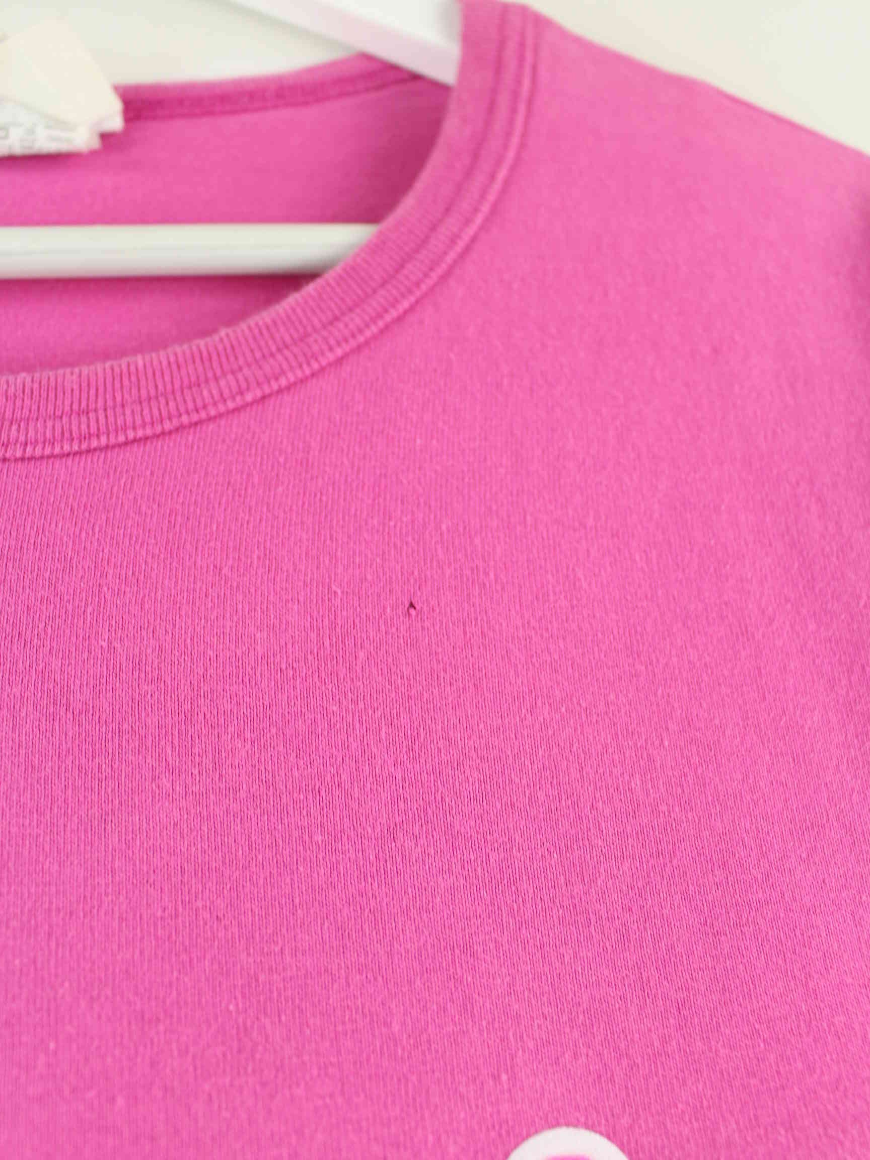 Champion y2k Embroidered Heavy T-Shirt Pink L (detail image 2)