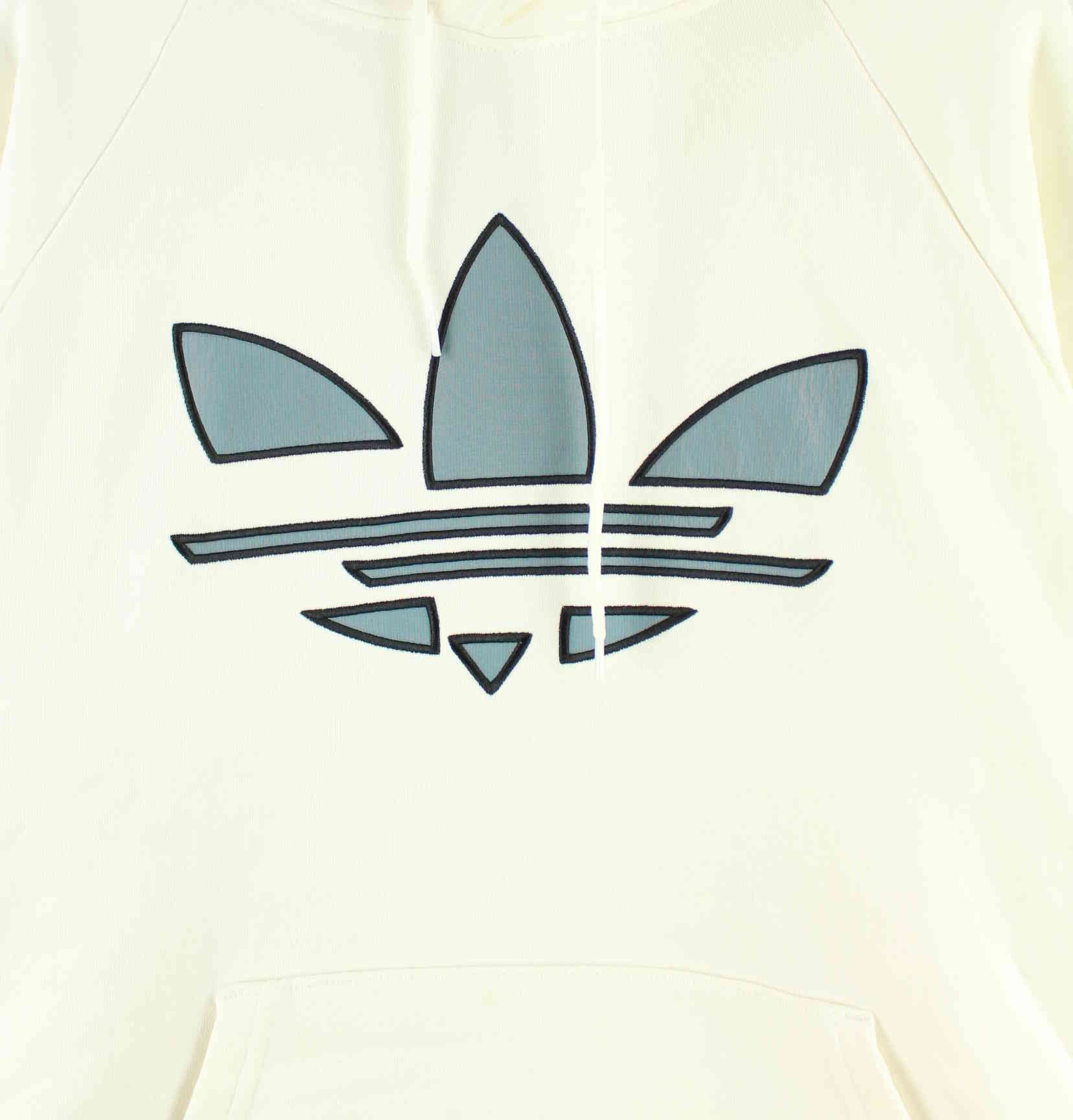 Adidas Embroidered Trefoil Hoodie Beige L (detail image 1)