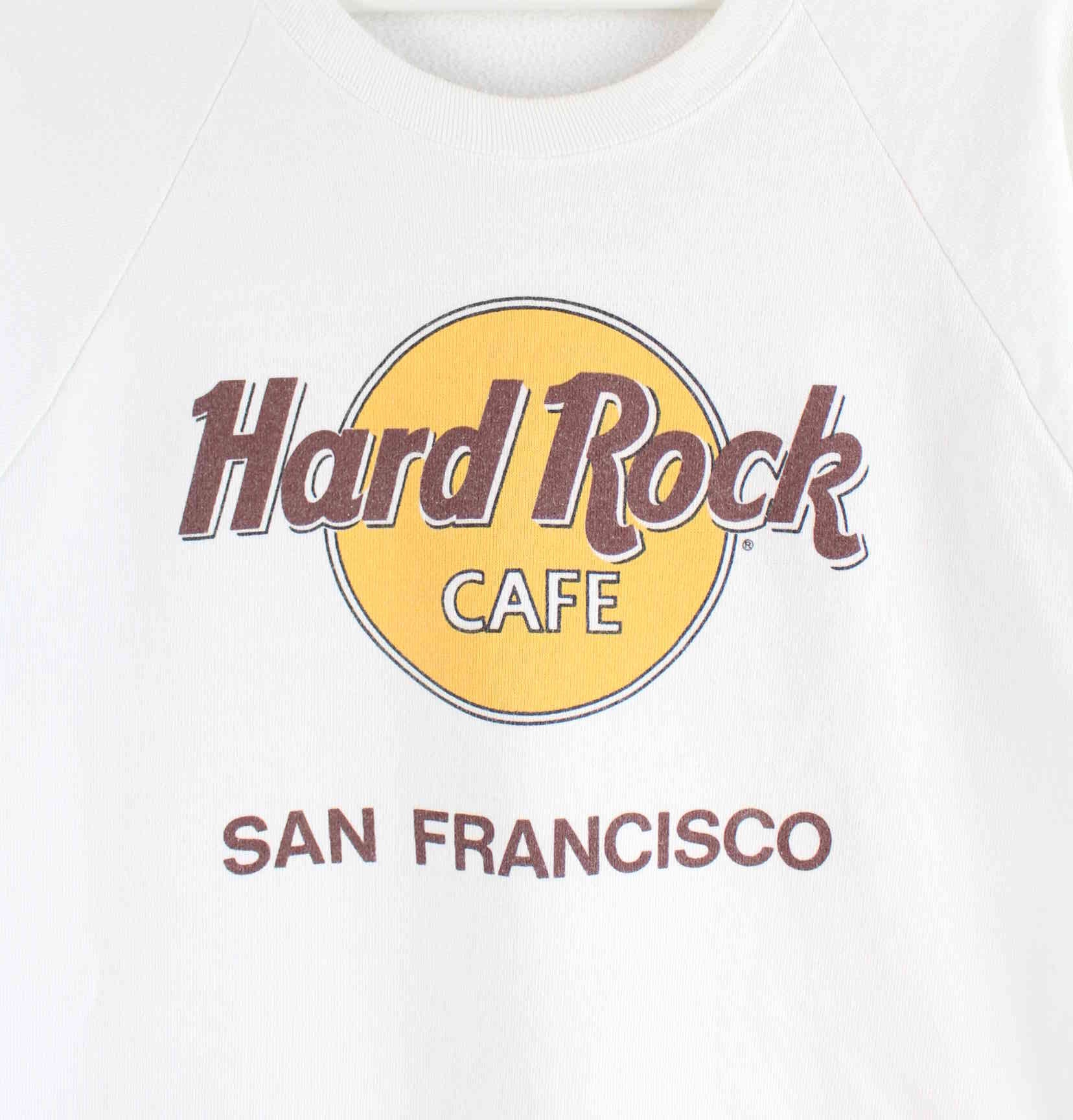 Anvil 80s Vintage Hard Rock Cafe San Francisco Sweater Weiß M (detail image 1)