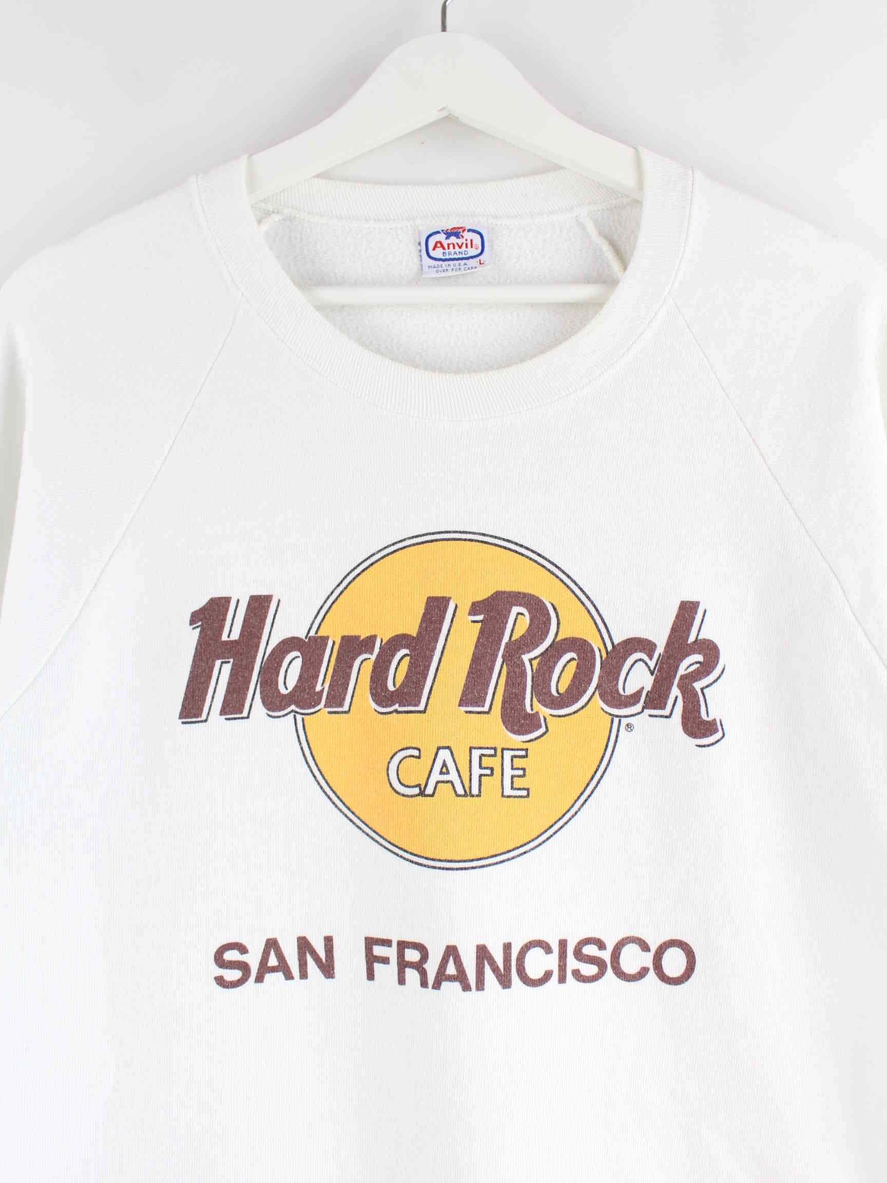 Anvil 80s Vintage Hard Rock Cafe San Francisco Sweater Weiß M (detail image 1)