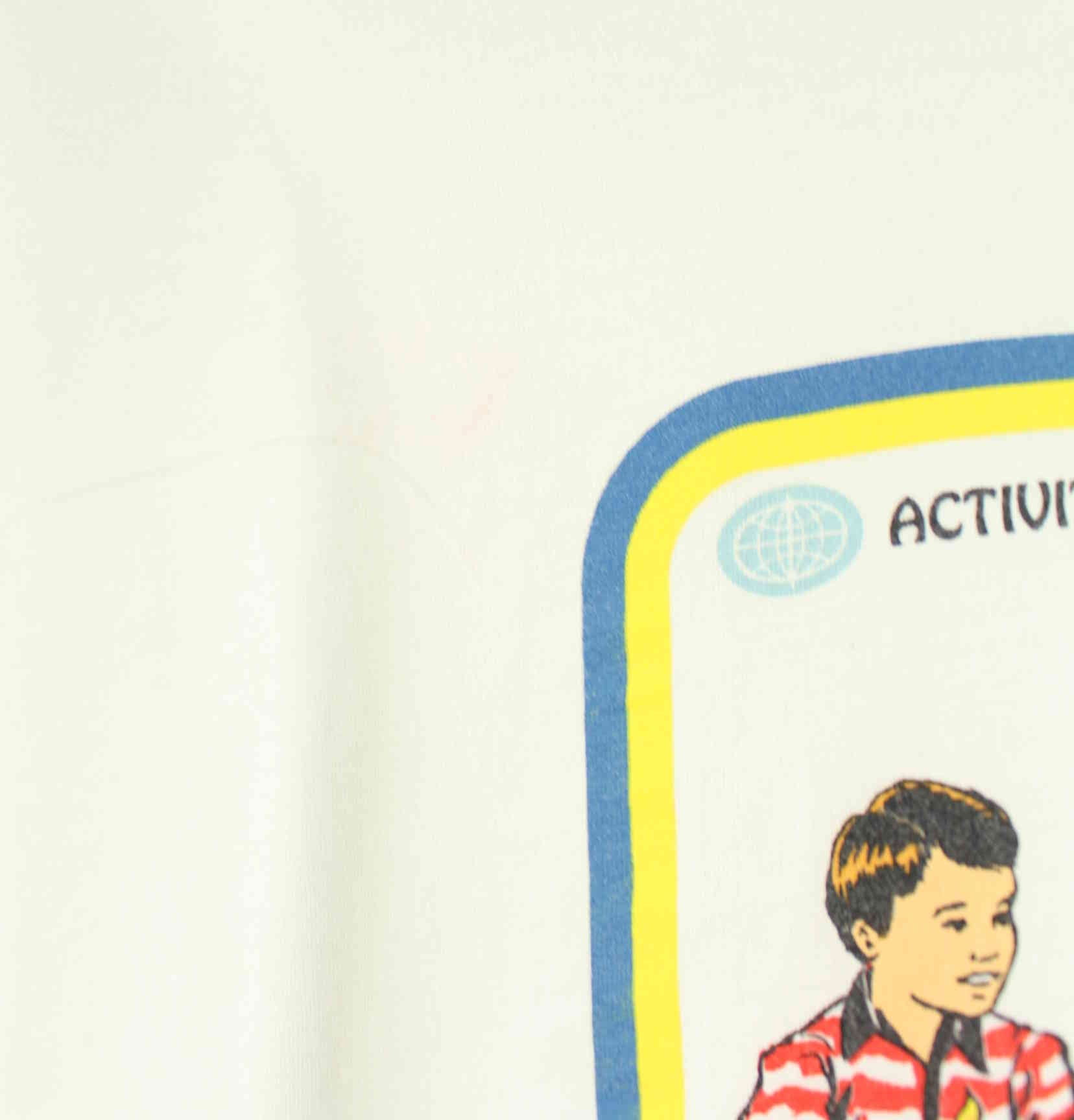 Steven Rhodes Children Activities Let's Summon Demons Print T-Shirt Weiß XL (detail image 3)