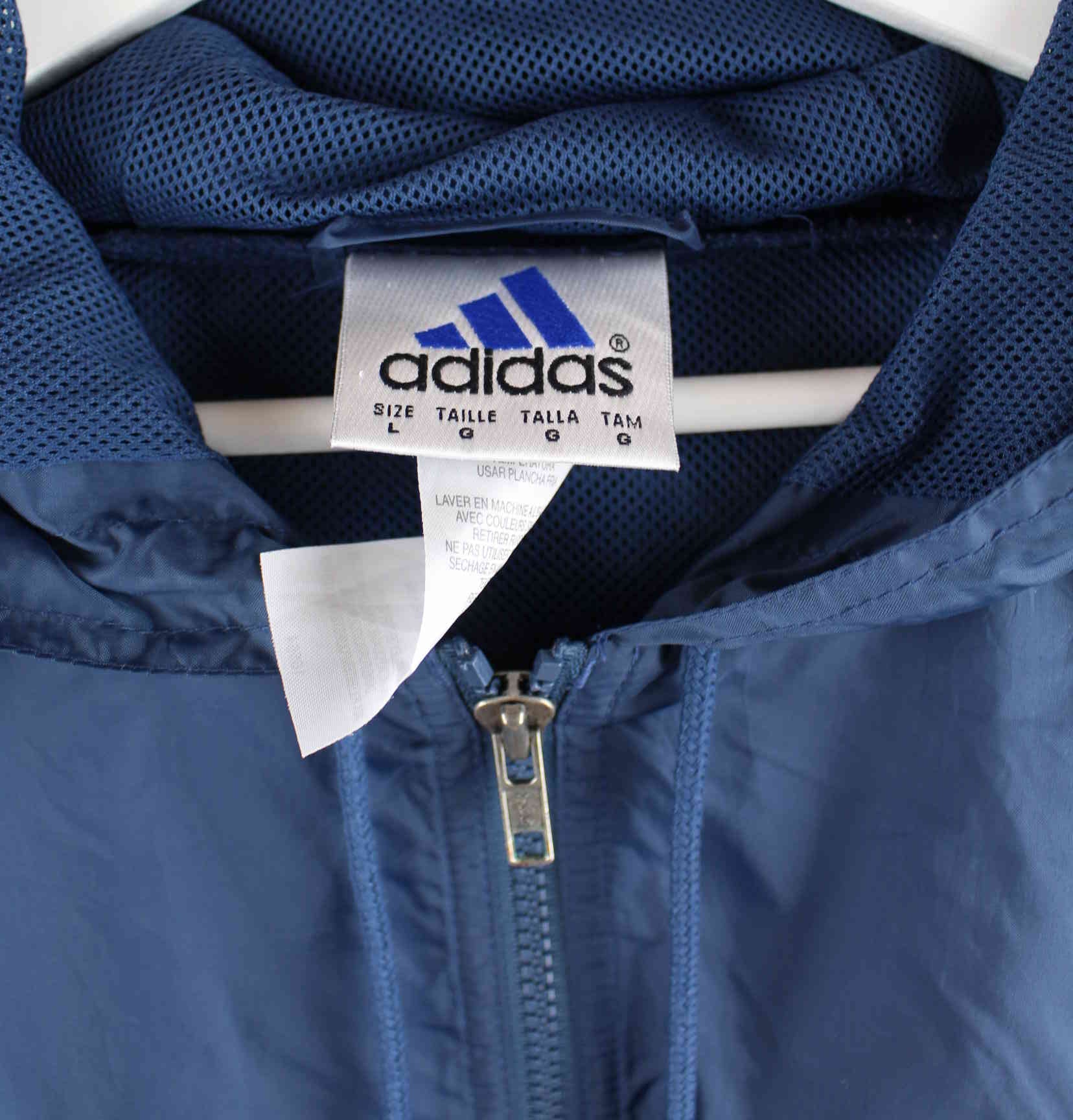 Adidas 90s Vintage Big Logo Jacke Blau L (detail image 2)