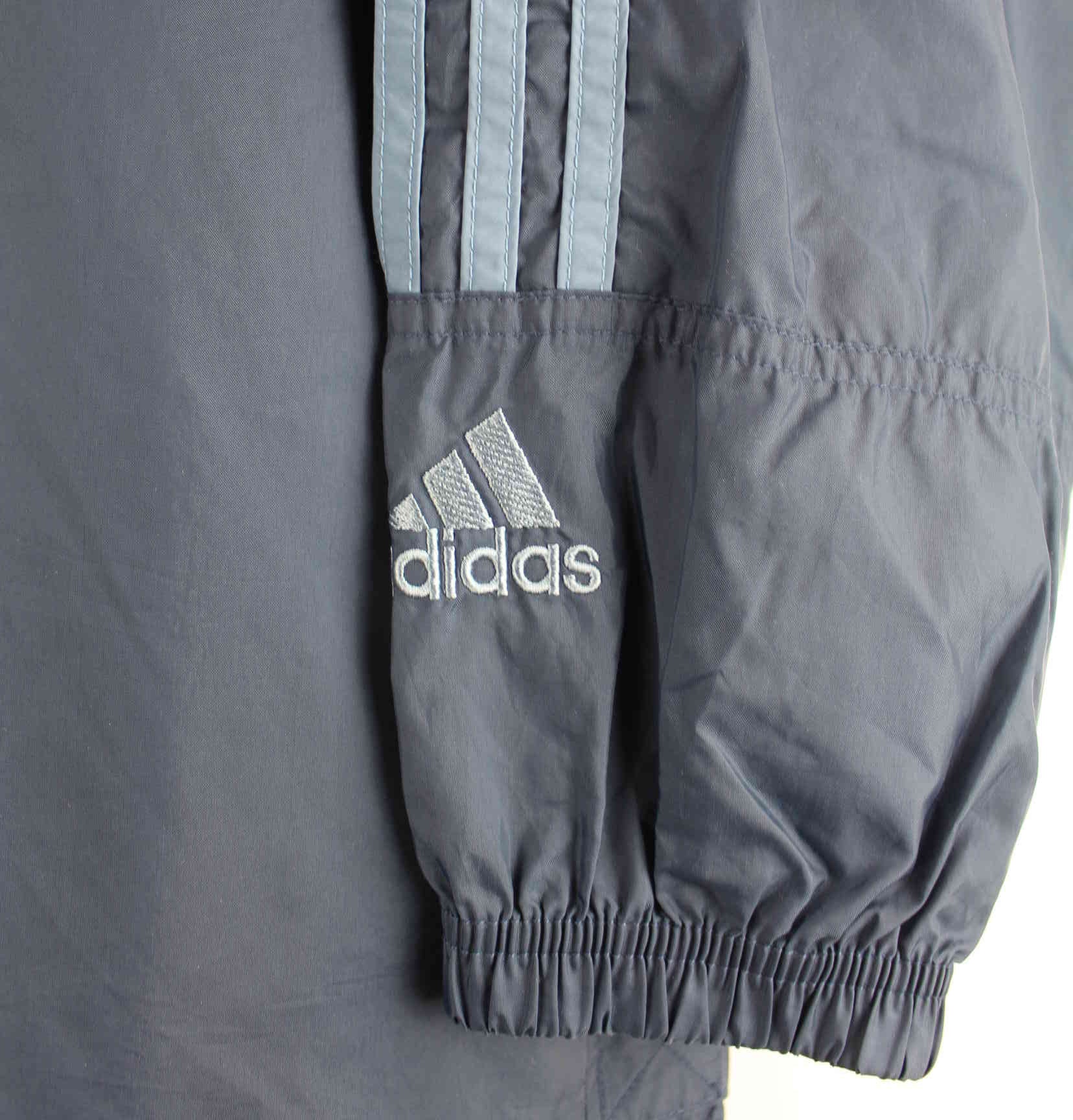 Adidas 90s Vintage Big Logo Jacke Blau L (detail image 3)