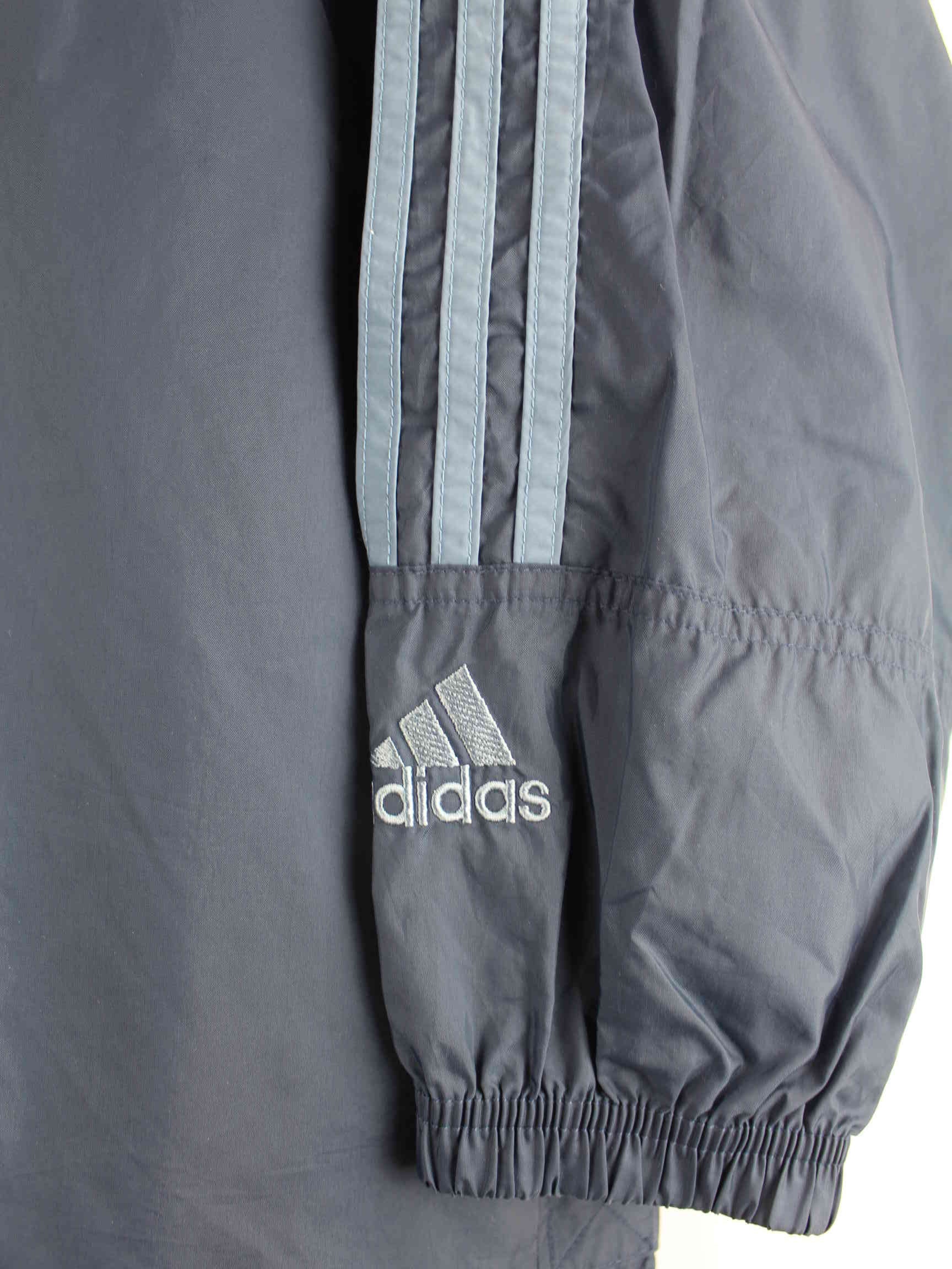 Adidas 90s Vintage Big Logo Jacke Blau L (detail image 3)