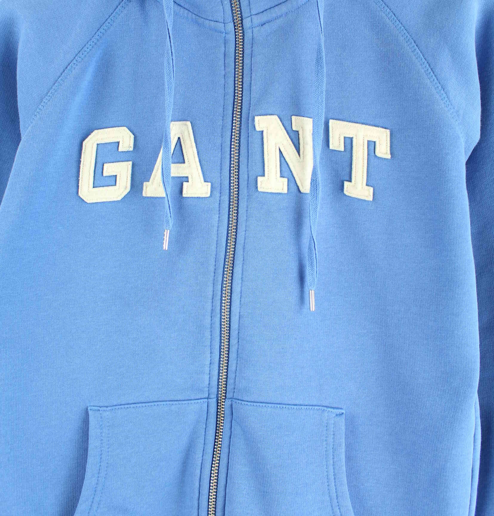Gant Embroidered Zip Hoodie Blau M (detail image 1)