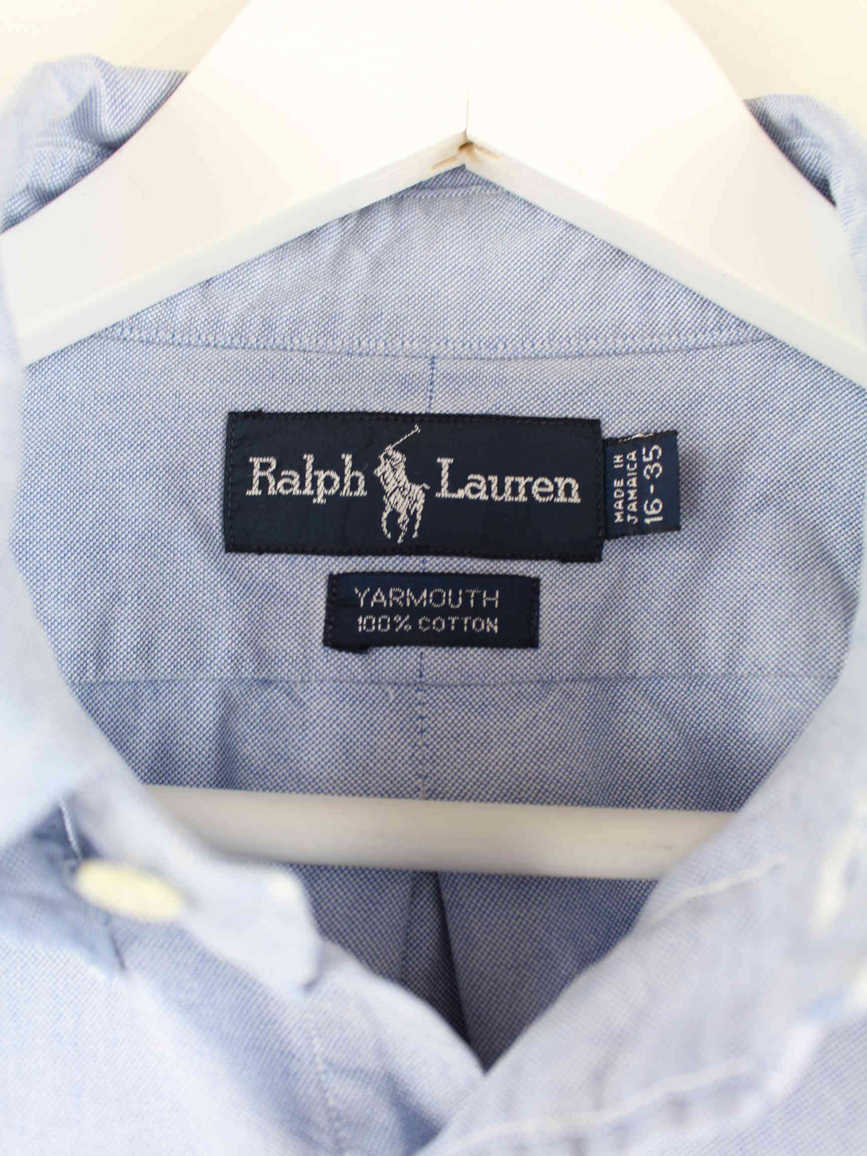 Ralph Lauren 90s Vintage Yarmouth Hemd Blau L (detail image 2)