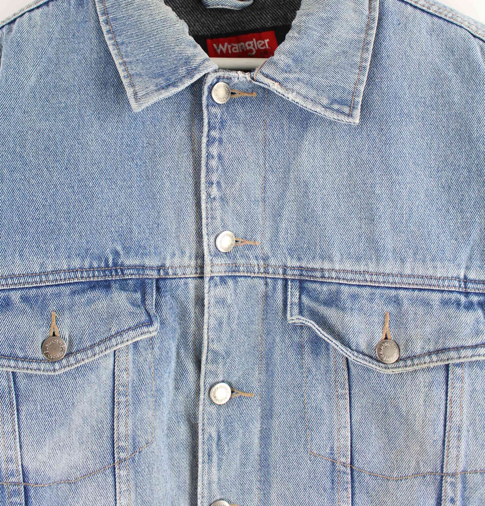 Wrangler 90s Gefütterte Jeans Jacke Blau L (detail image 1)