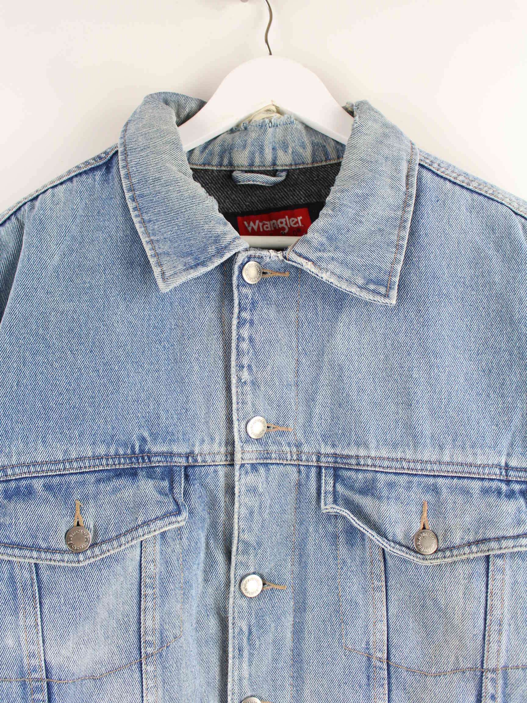 Wrangler 90s Gefütterte Jeans Jacke Blau L (detail image 1)