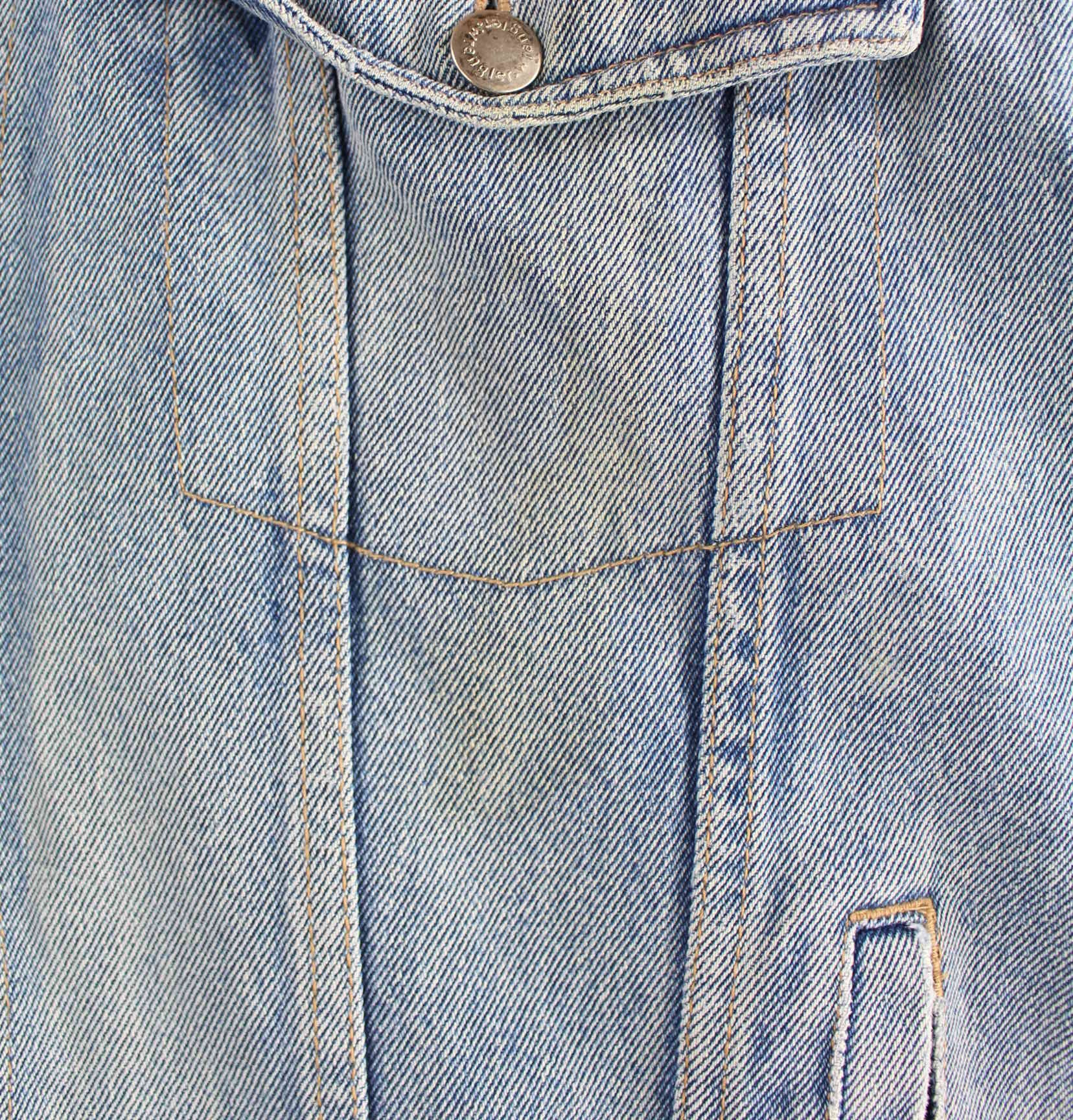 Wrangler 90s Gefütterte Jeans Jacke Blau L (detail image 3)