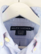 Ralph Lauren Damen 90s Vintage Kurzarm Hemd Blau XS (detail image 3)