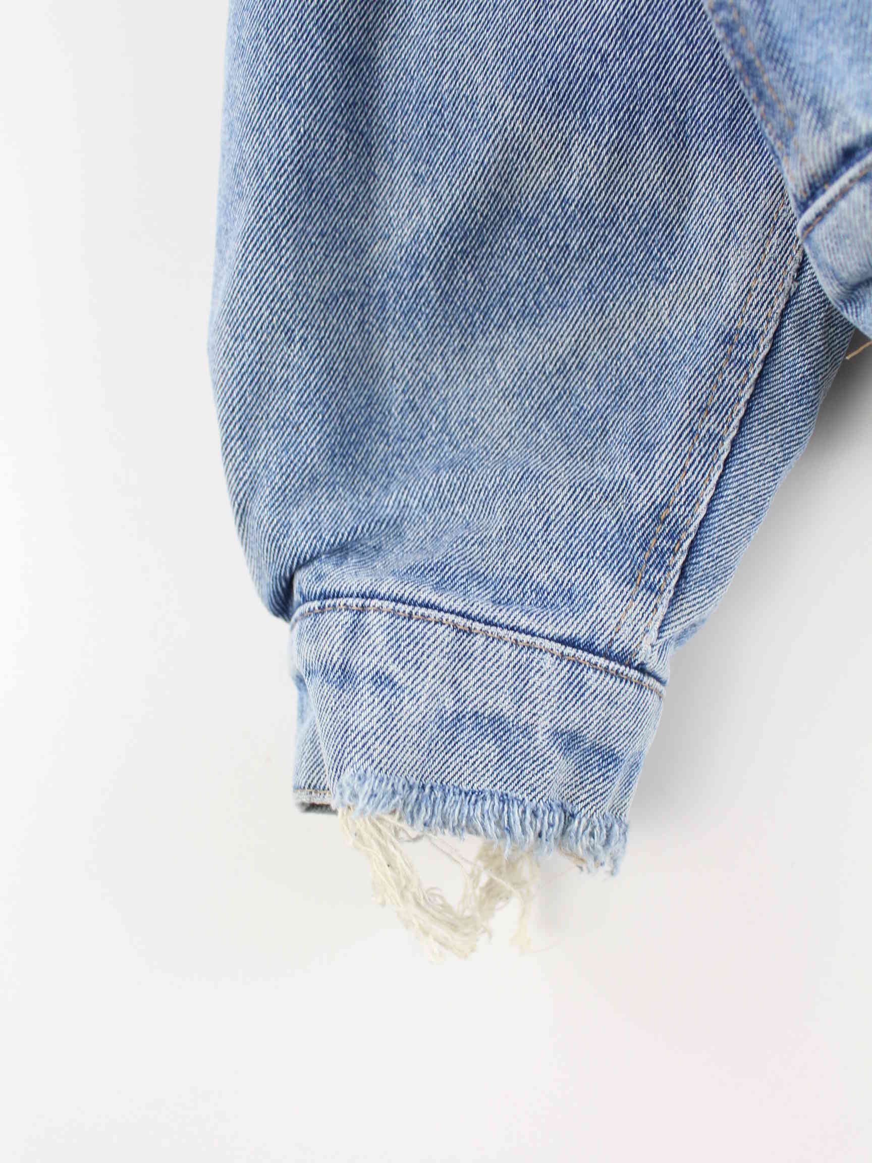 Wrangler 90s Gefütterte Jeans Jacke Blau L (detail image 4)