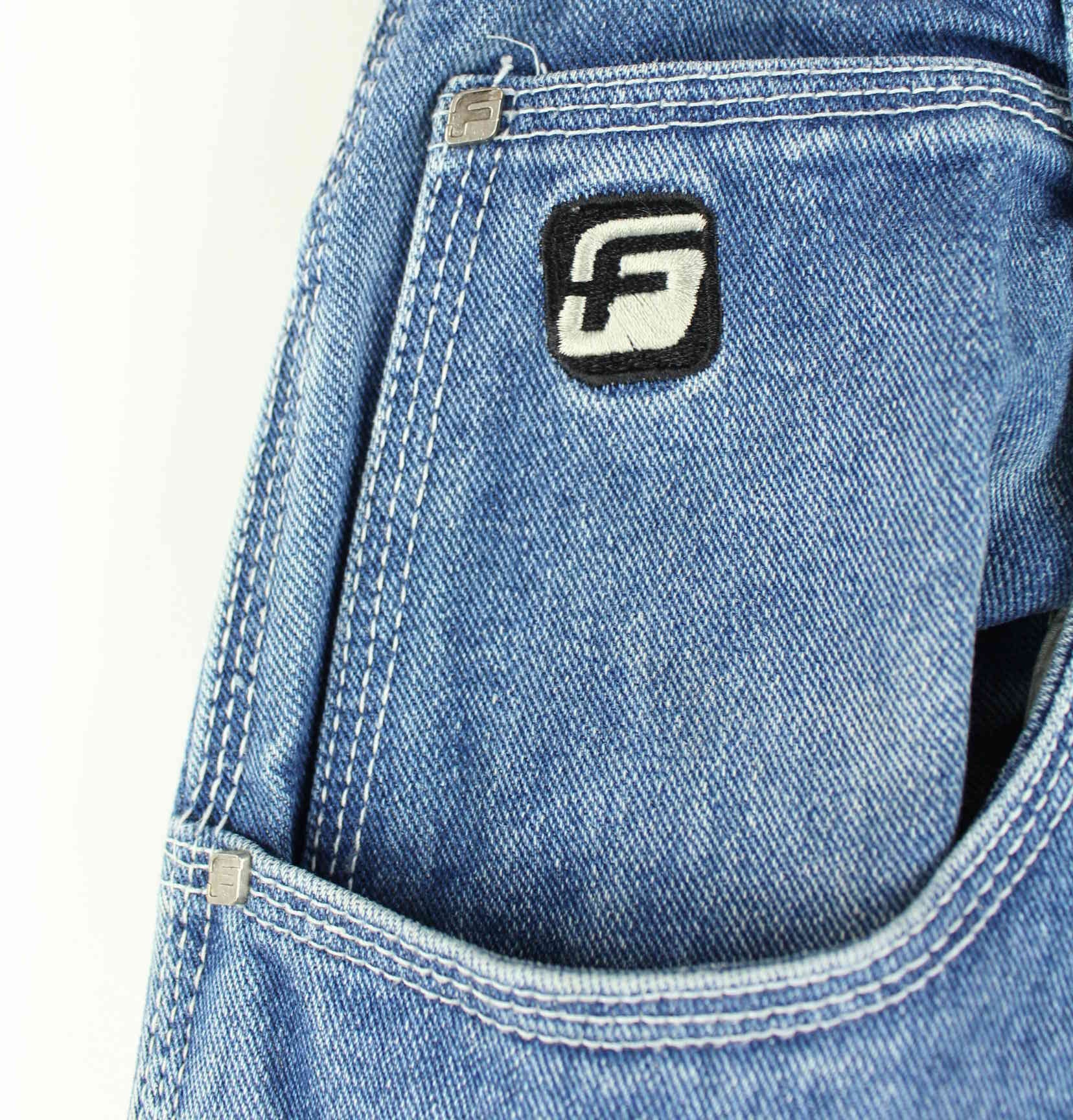 Fubu y2k Embroidered Carpenter Jeans Blau W30 L32 (detail image 1)