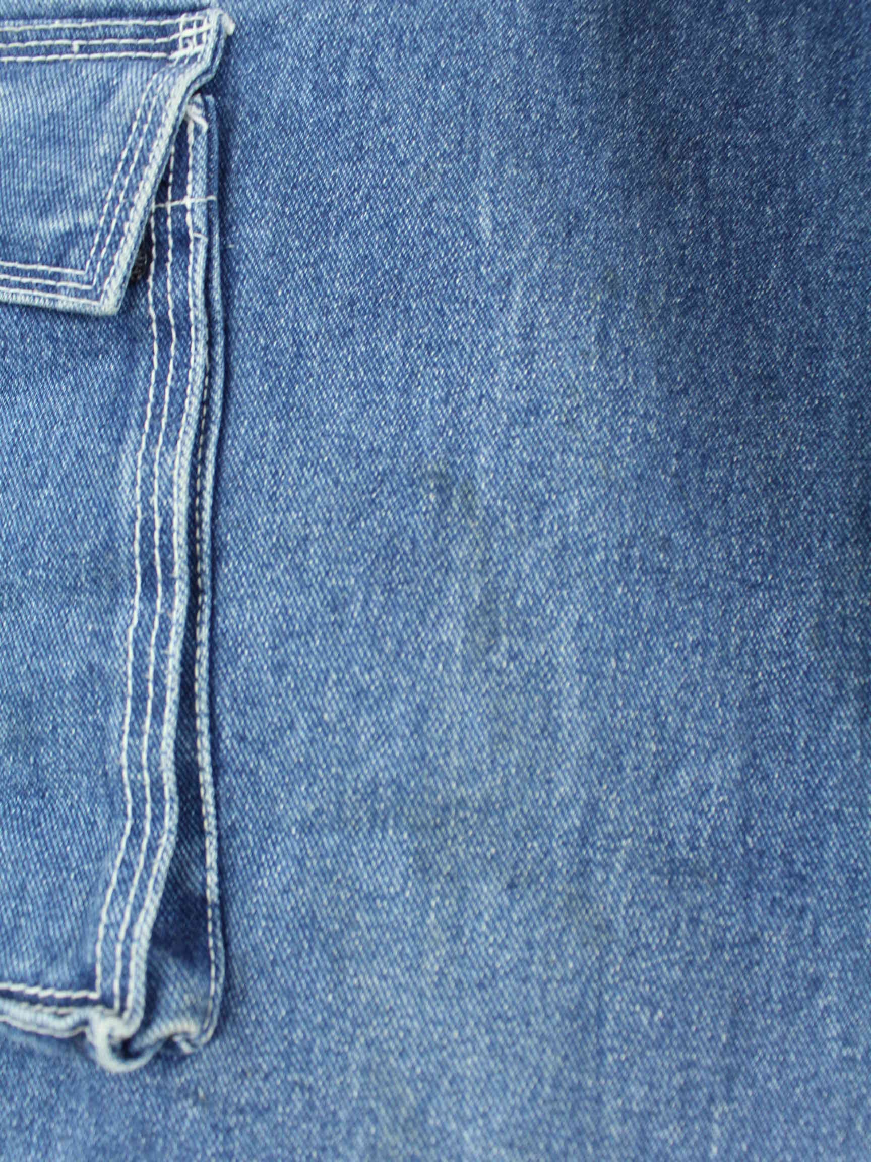 Fubu y2k Embroidered Carpenter Jeans Blau W30 L32 (detail image 5)