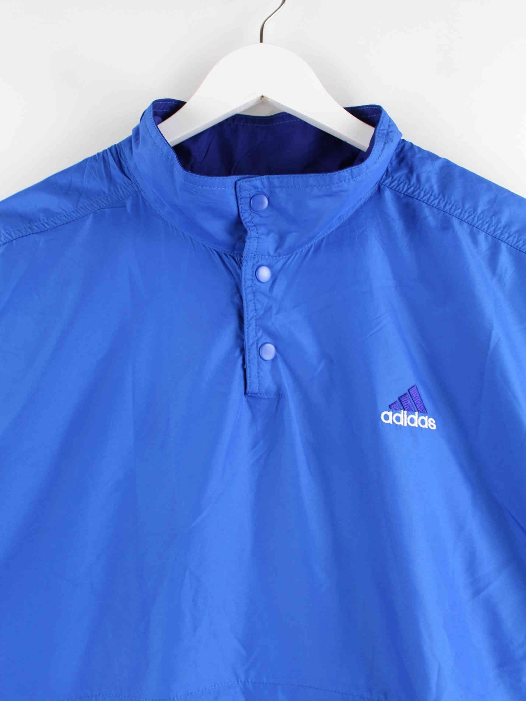 Adidas 90s Vintage Windbreaker Jacke Blau L (detail image 1)