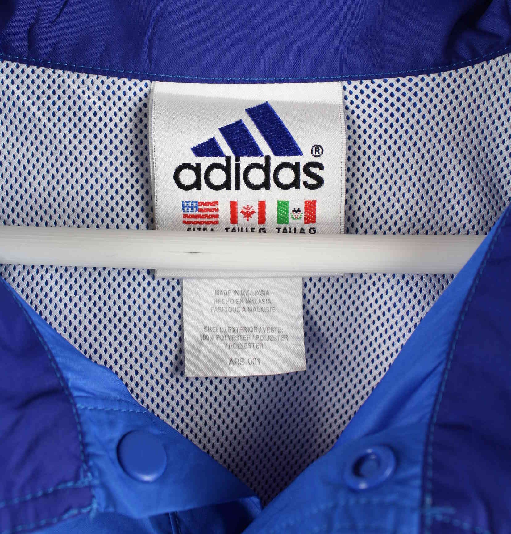 Adidas 90s Vintage Windbreaker Jacke Blau L (detail image 2)