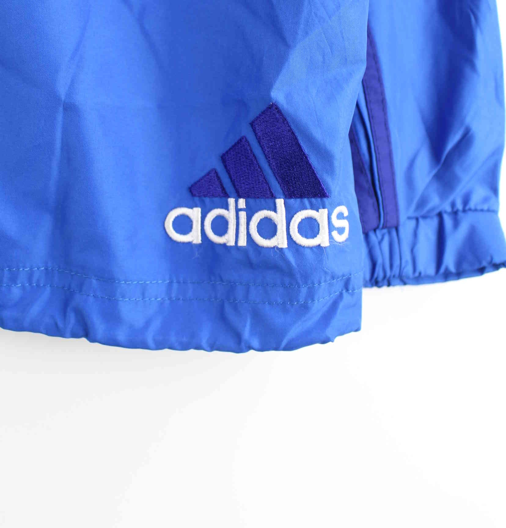 Adidas 90s Vintage Windbreaker Jacke Blau L (detail image 4)