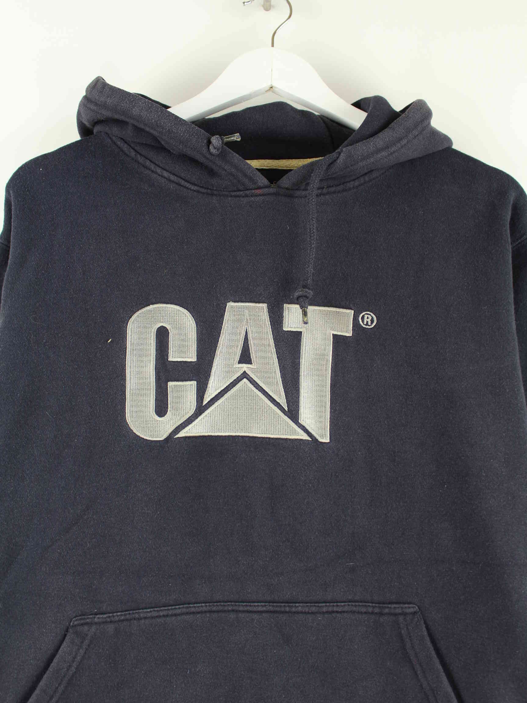 CAT 00s Embroidered Heavy Hoodie Blau M (detail image 1)