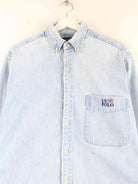 Ralph Lauren 90s Vintage Embroidered Jeans Hemd Blau L (detail image 1)