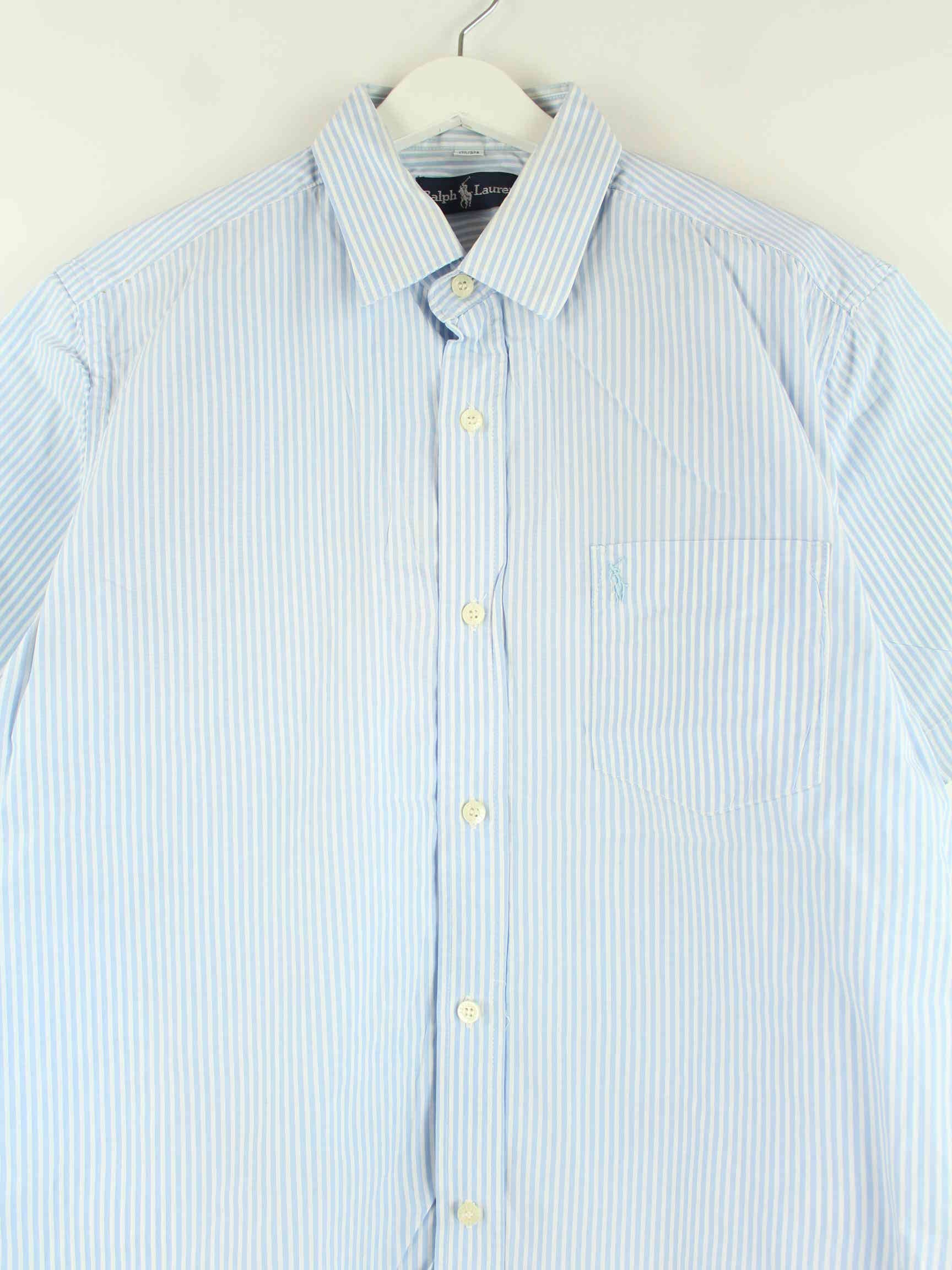 Ralph Lauren 90s Vintage Striped Hemd Blau L (detail image 1)