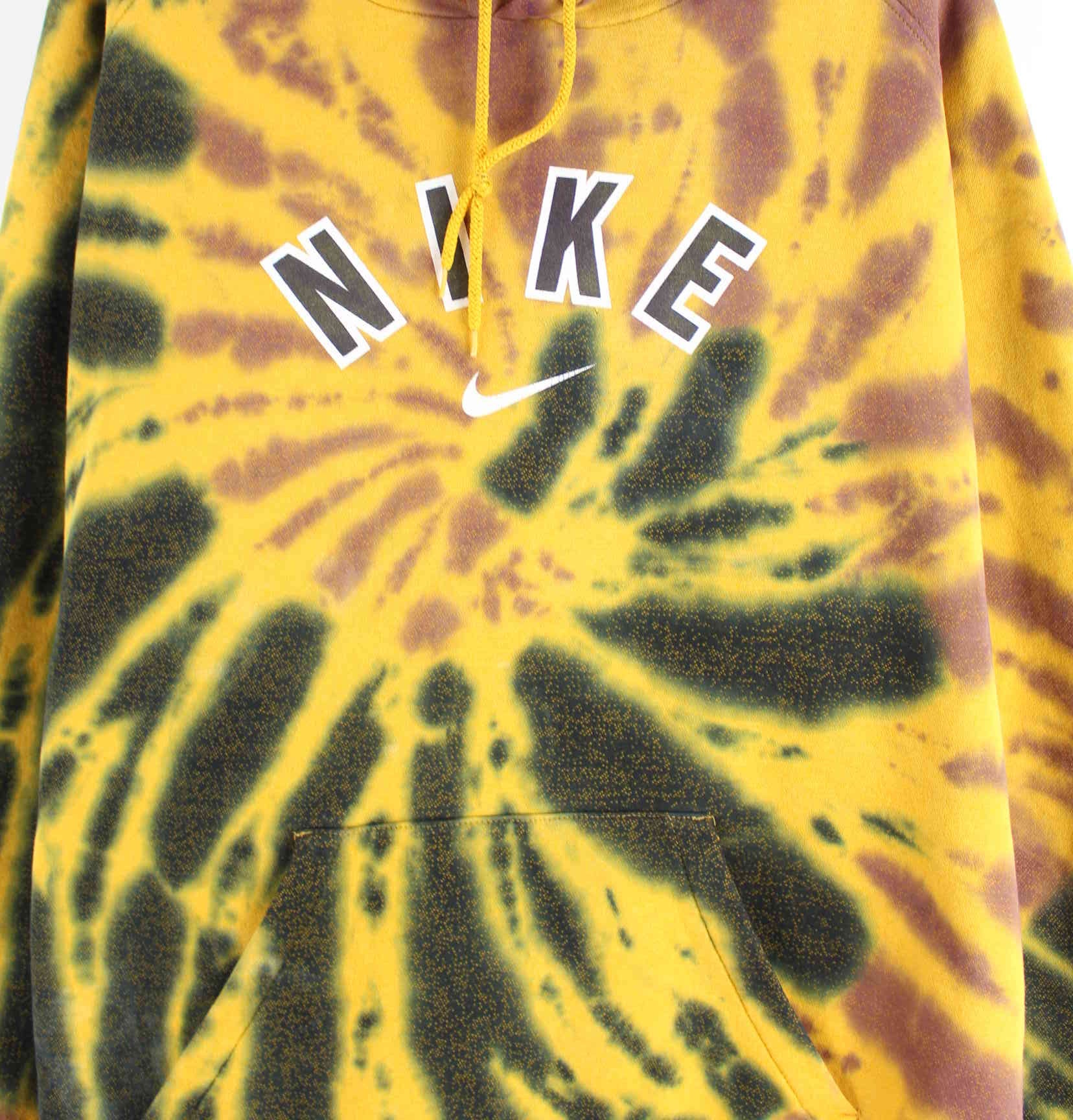 Nike y2k Print Tie Dye Hoodie Gelb XXL (detail image 1)
