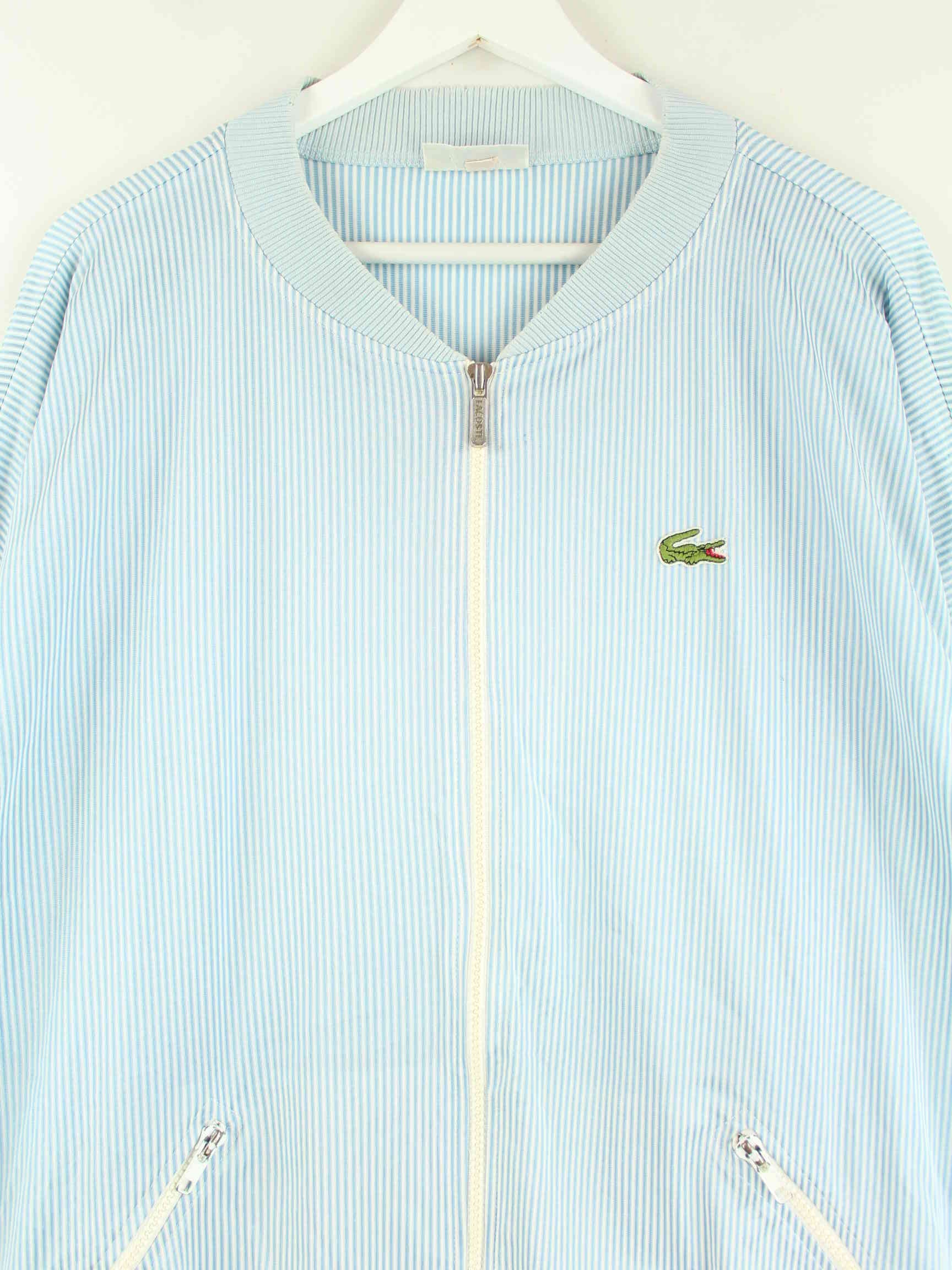 Lacoste 90s Vintage Striped Trainingsjacke Blau XL (detail image 1)