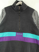 Reebok 90s Vintage Embroidered Half Zip Sweater Schwarz L (detail image 1)