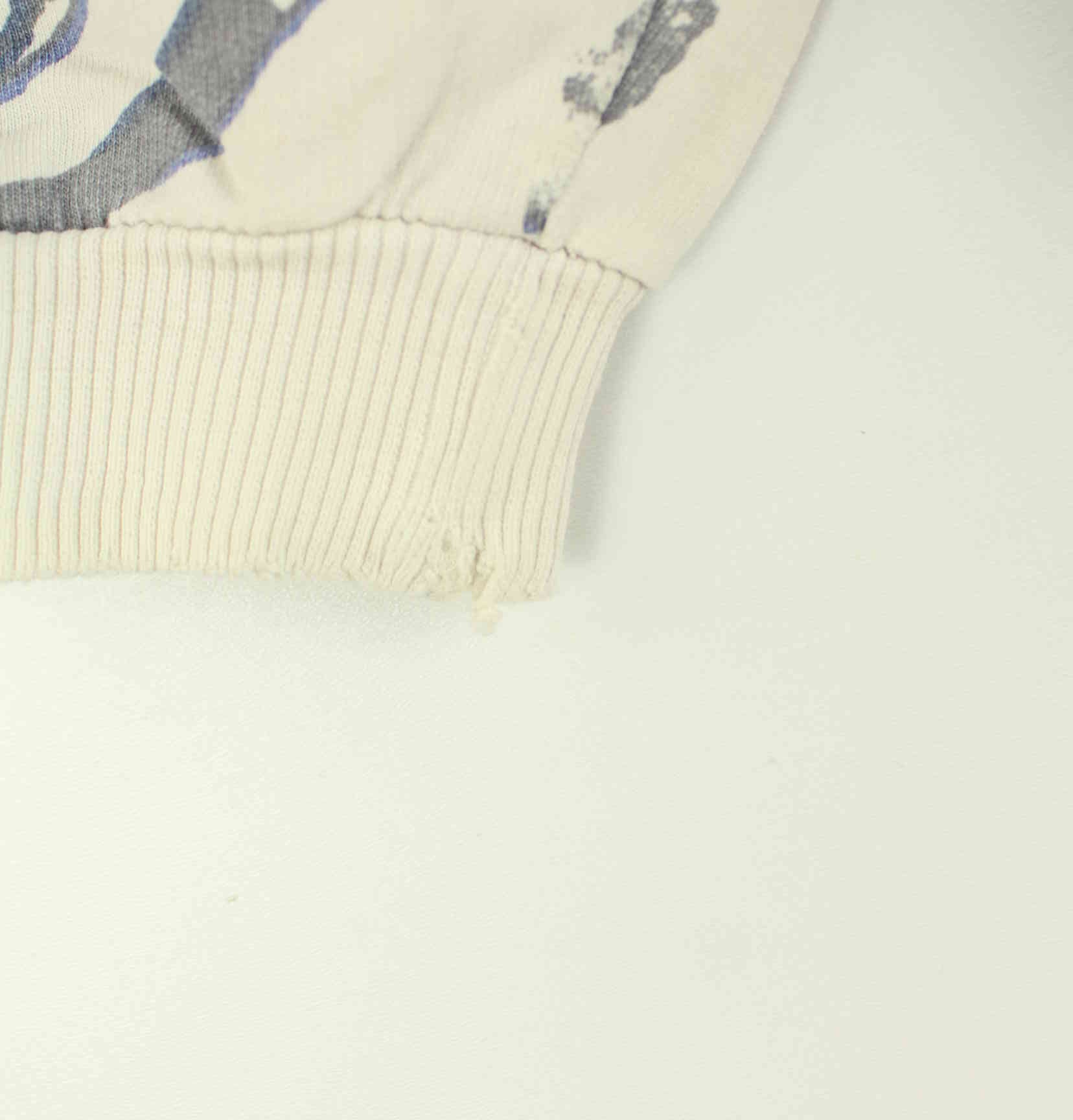 Reebok 90s Vintage Crazy Pattern Sweater Beige L (detail image 4)