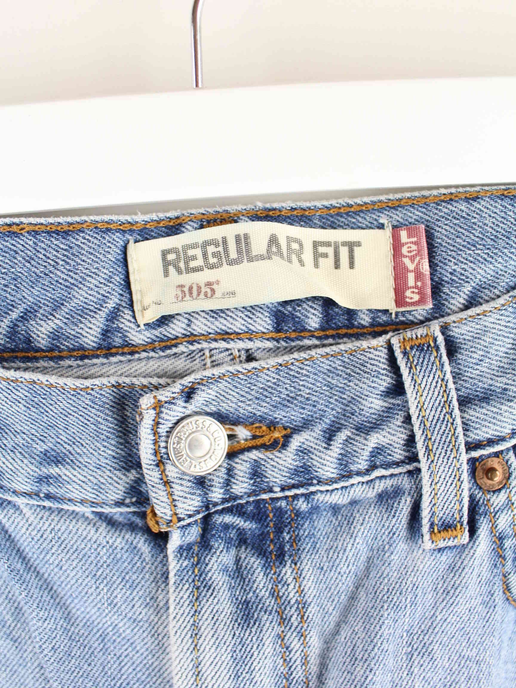 Levi's 505 Regular Fit Jeans Blau W34 L30 (detail image 2)