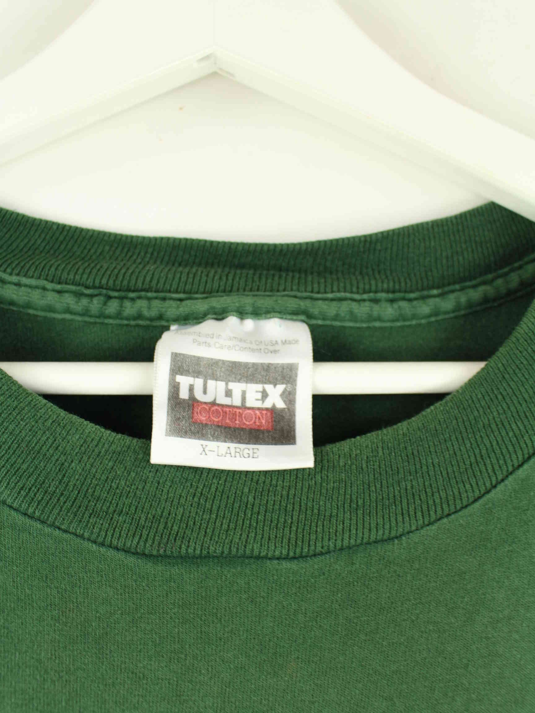 Tultex 90s Vintage Budweiser Print Single Stitch T-Shirt Grün XL (detail image 2)