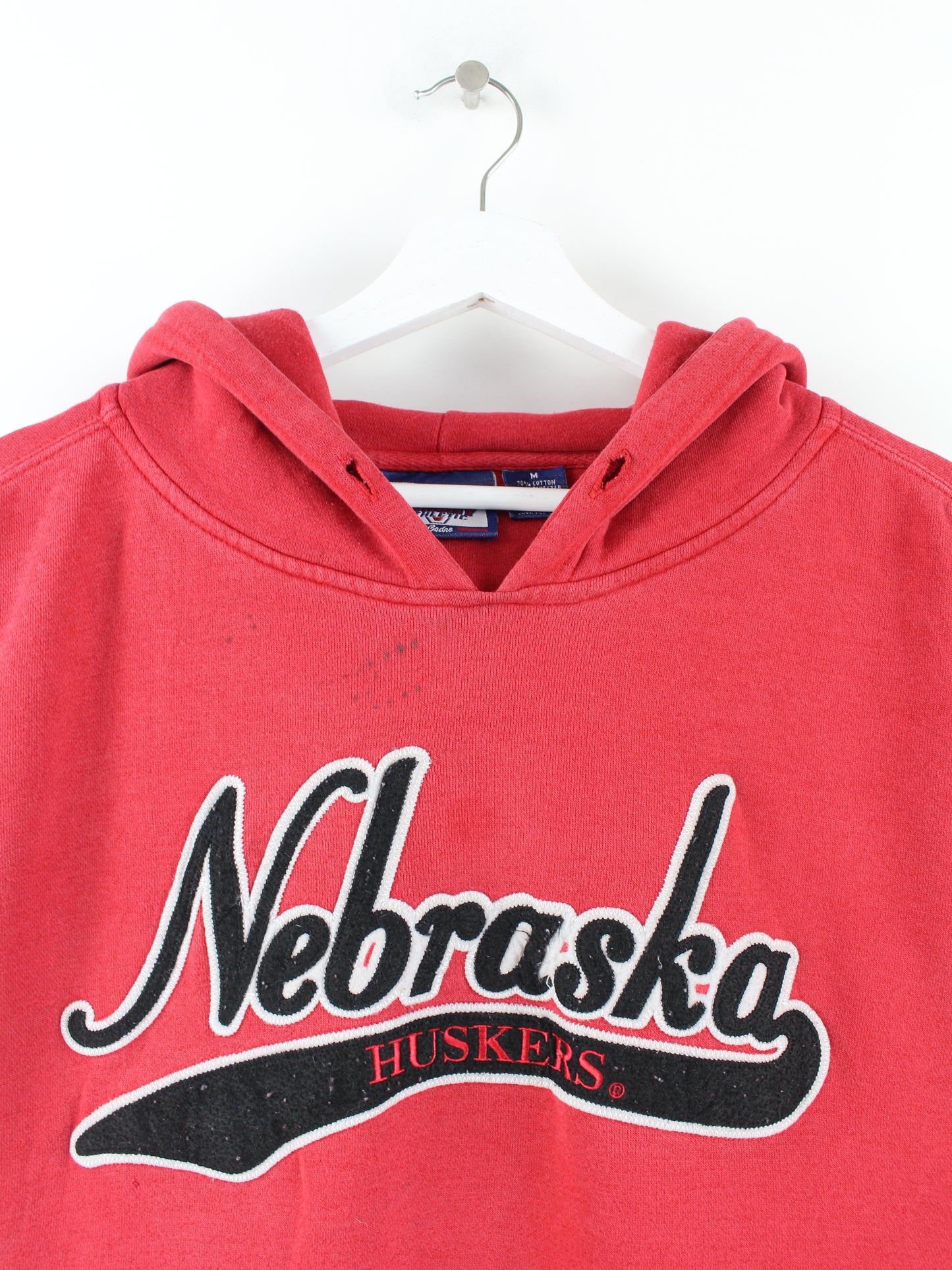 Vintage Nebraska Huskers Hoodie Red M