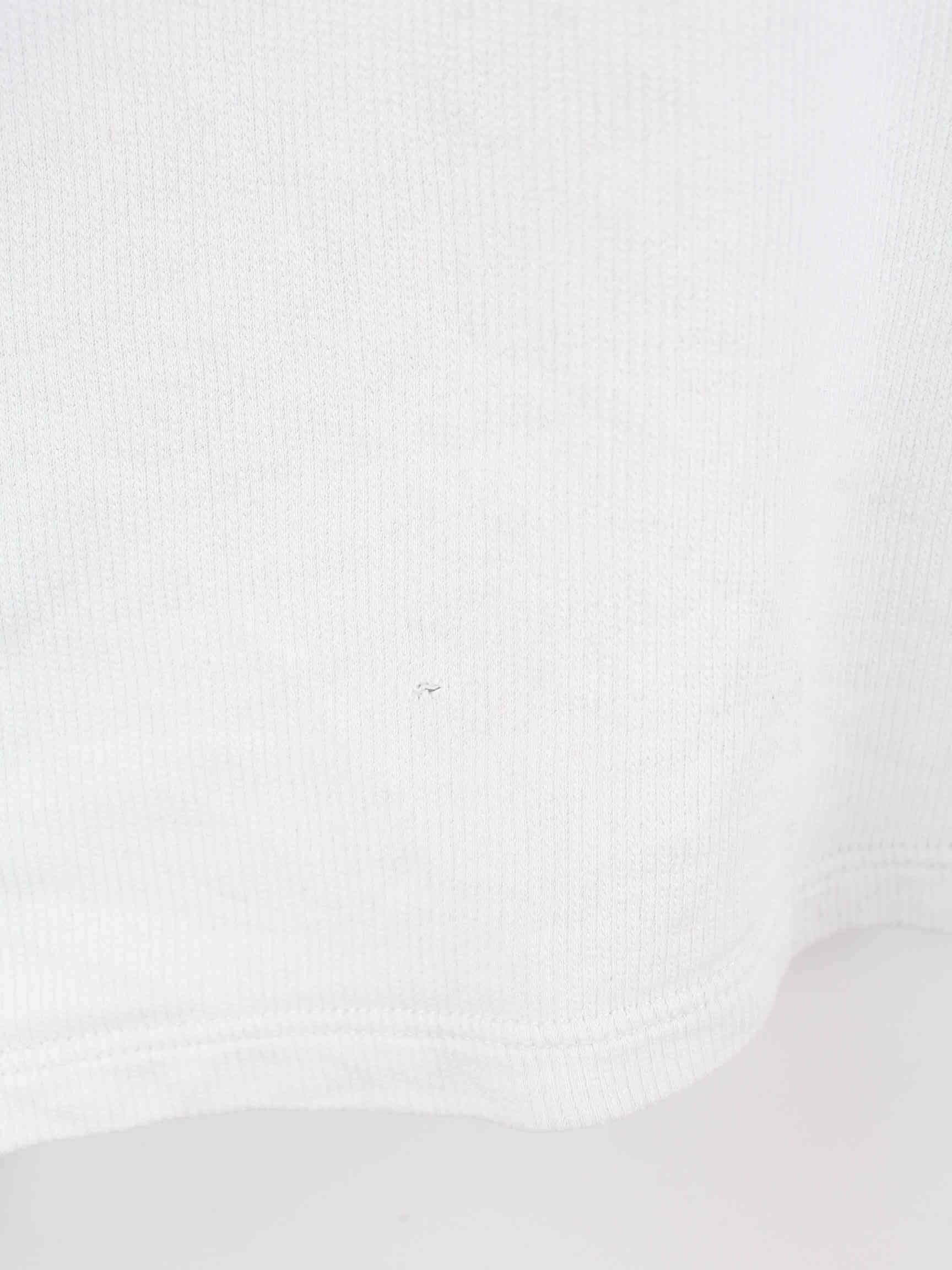 Nike 90s Vintage Embroidered Half Zip Sweater Weiß L (detail image 4)