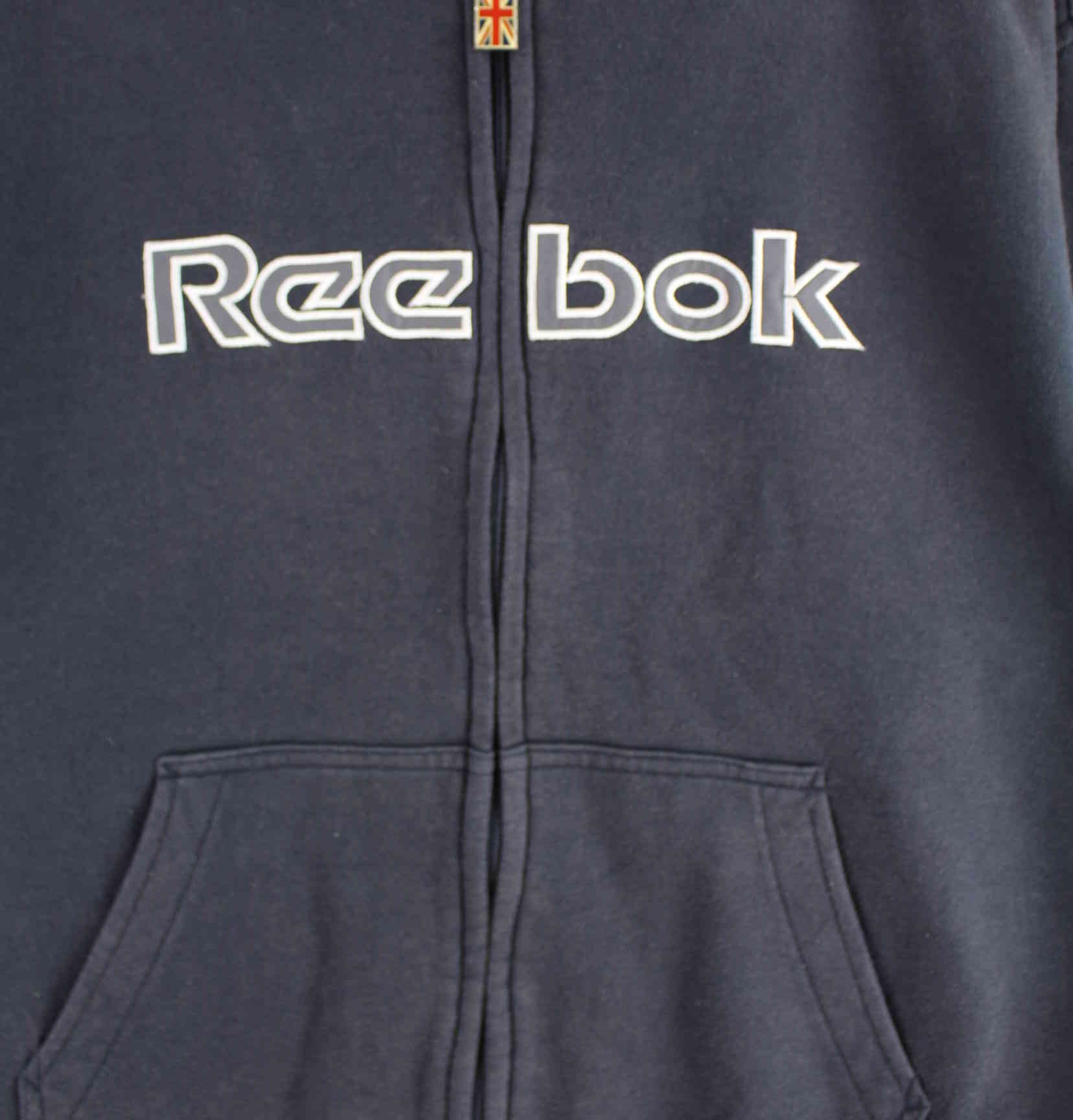 Reebok Embroidered Zip Hoodie Blau M (detail image 1)