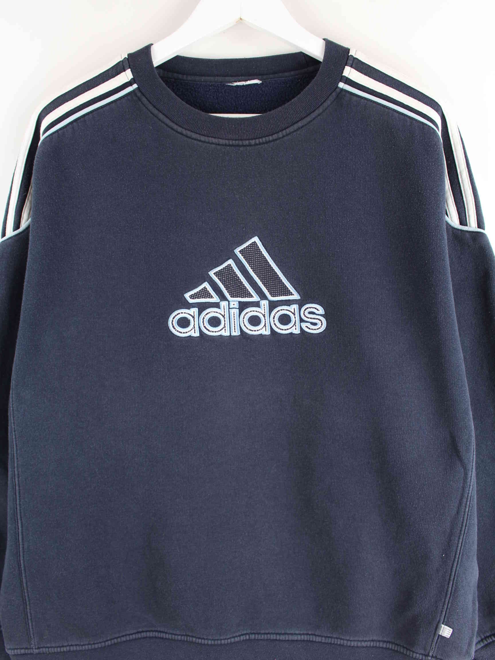 Adidas y2k Embroidered Performance Sweater Blau M (detail image 1)