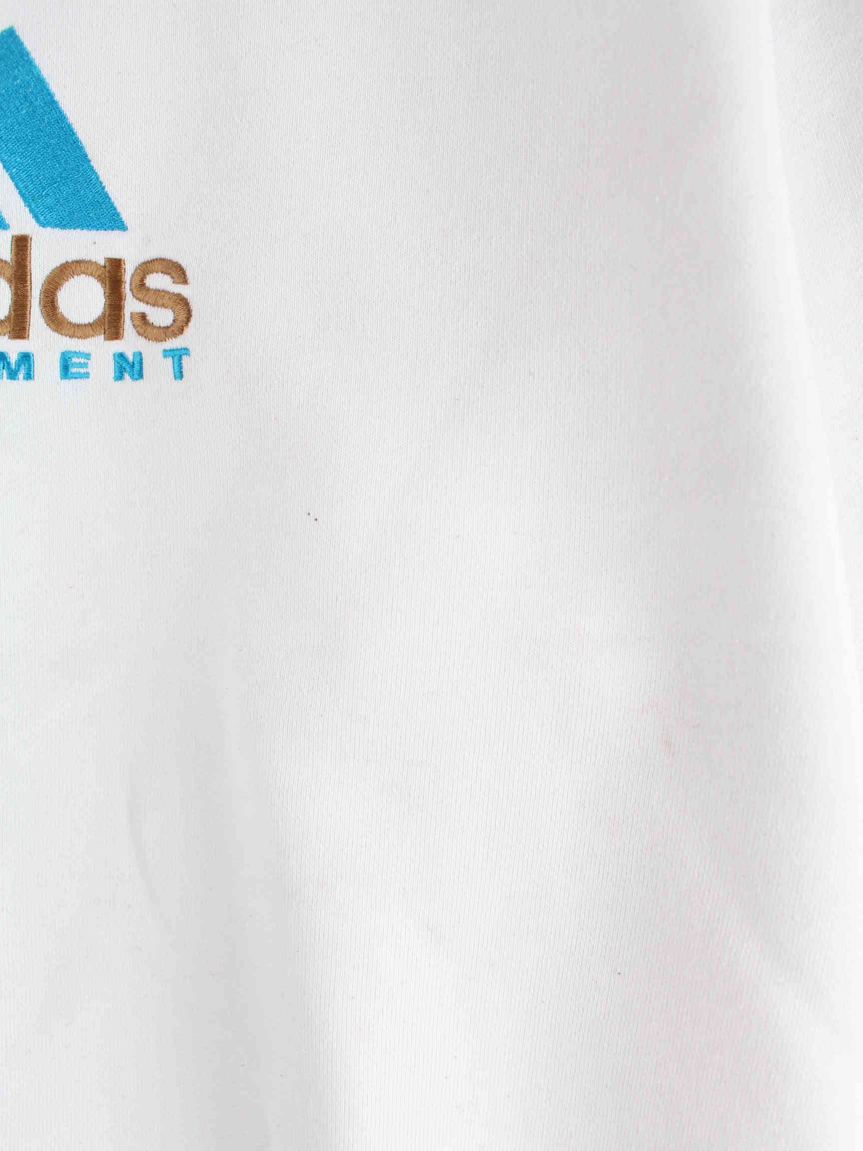 Adidas Equipment 90s Vintage Embroidered Sweater Weiß L (detail image 2)