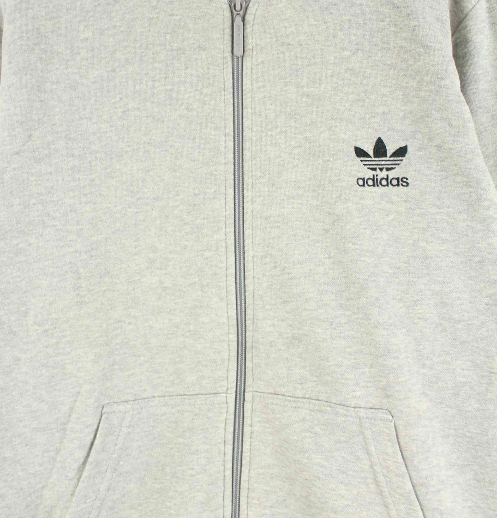 Adidas Spellout Embroidered Zip Hoodie Grau L (detail image 1)