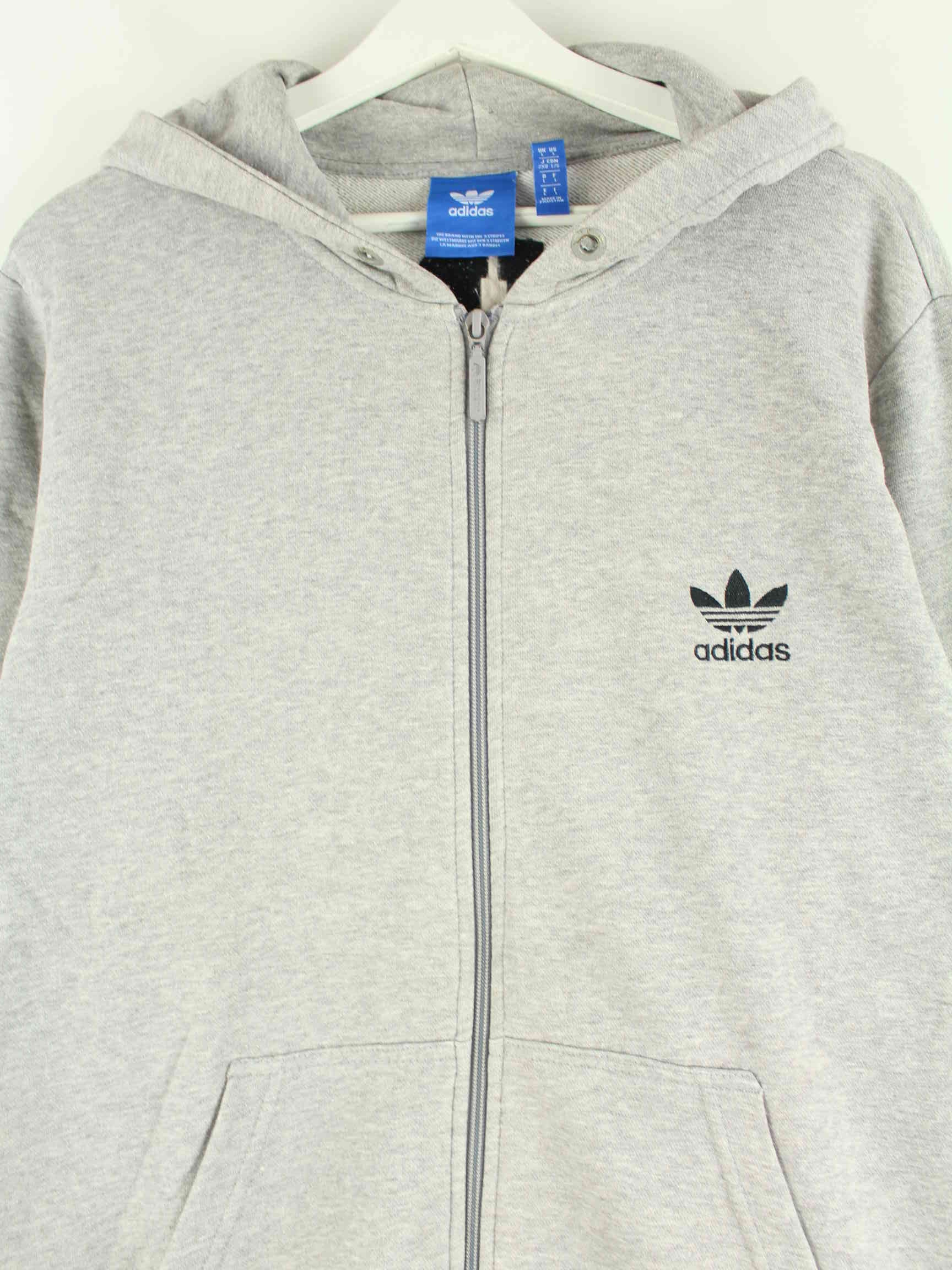 Adidas Spellout Embroidered Zip Hoodie Grau L (detail image 1)