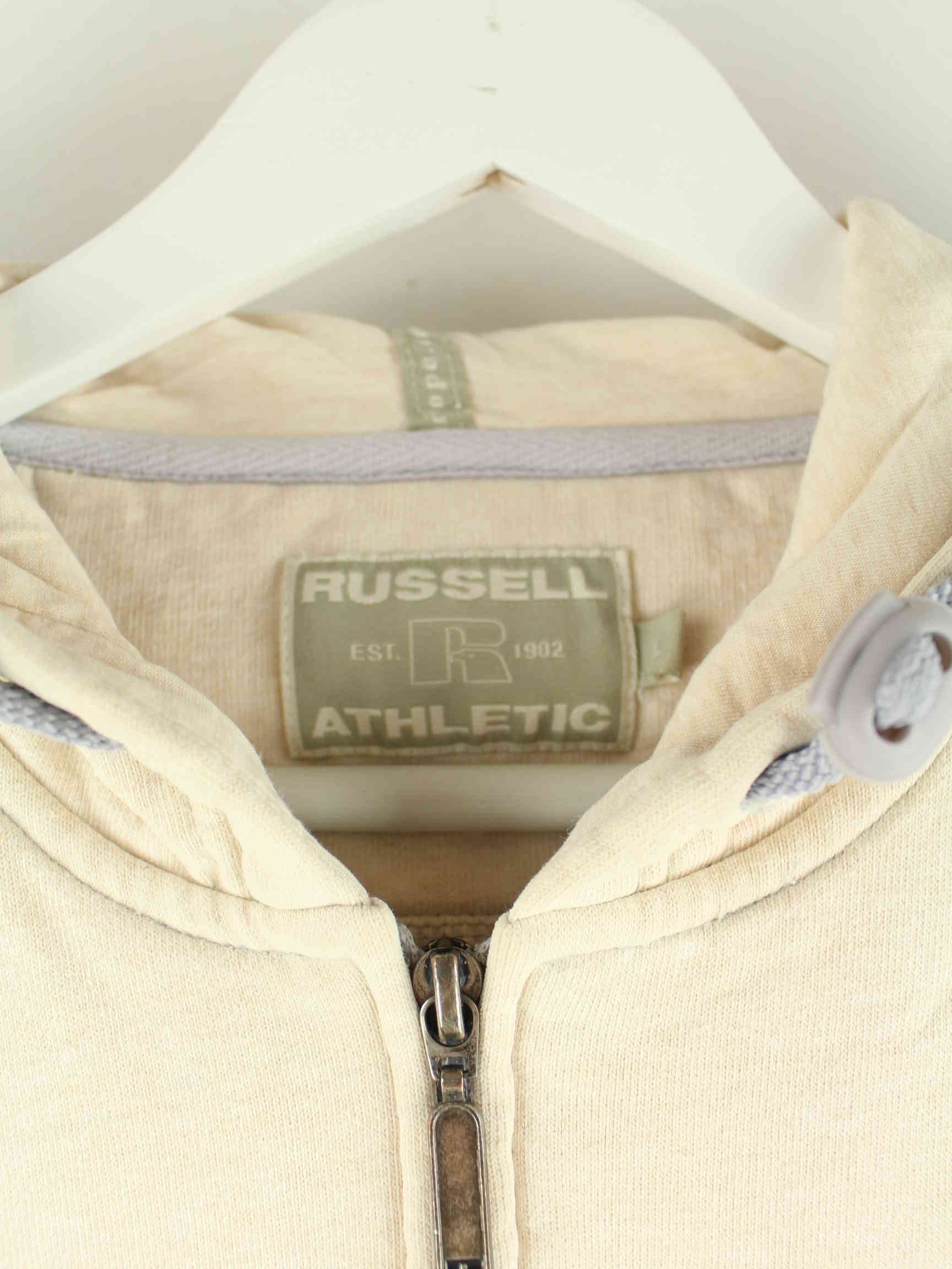 Russell Athletic Heavy Zip Hoodie Beige L (detail image 2)