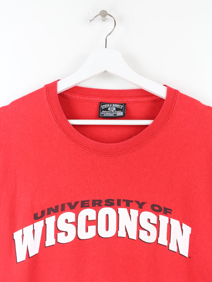 Steve & Barry's Wisconsin T-Shirt Rot XL