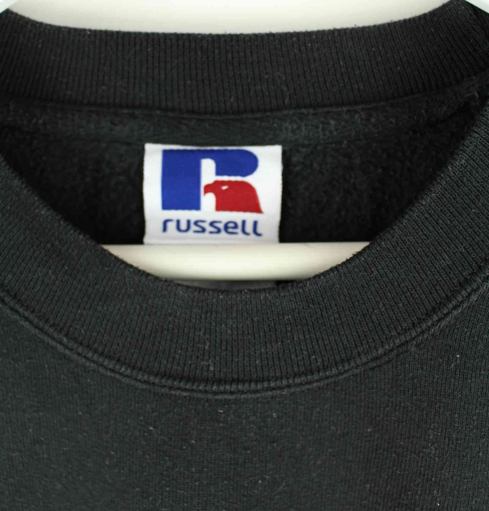 Russell Athletic 90s Vintage Embroidered Sweater Schwarz M (detail image 2)