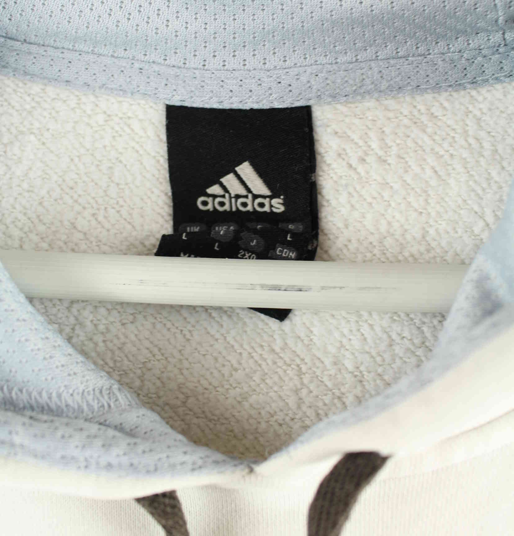 Adidas 00s Big Logo Embroidered Hoodie Weiß L (detail image 2)