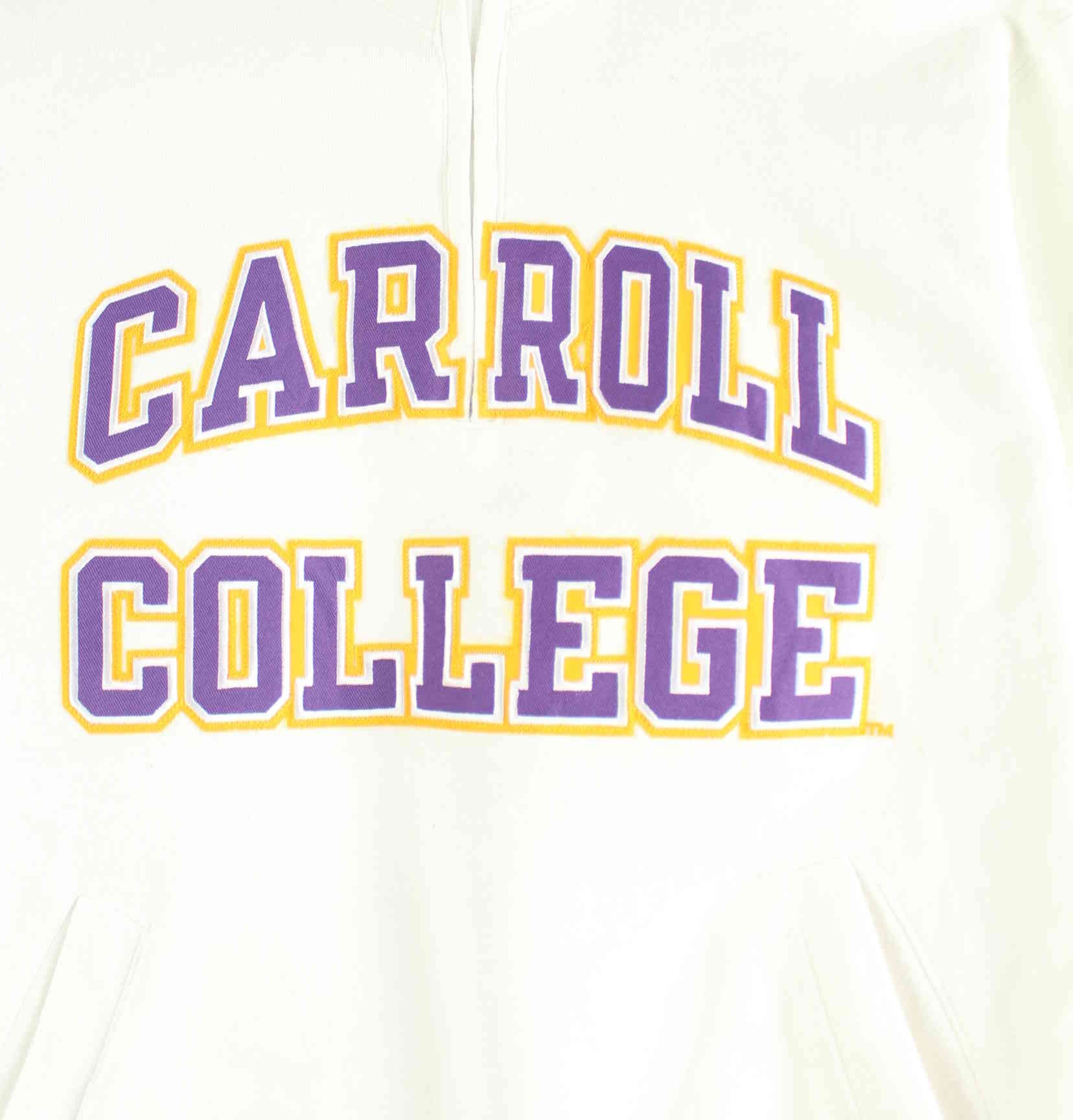 Champion Carroll College Embroidered Half Zip Sweater Weiß S (detail image 1)