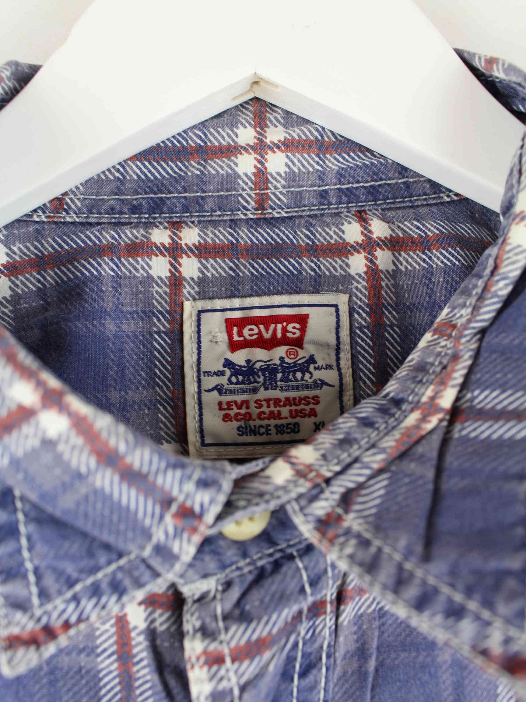 Levi's 90s Vintage Striped White Tab Hemd Blau XL (detail image 2)