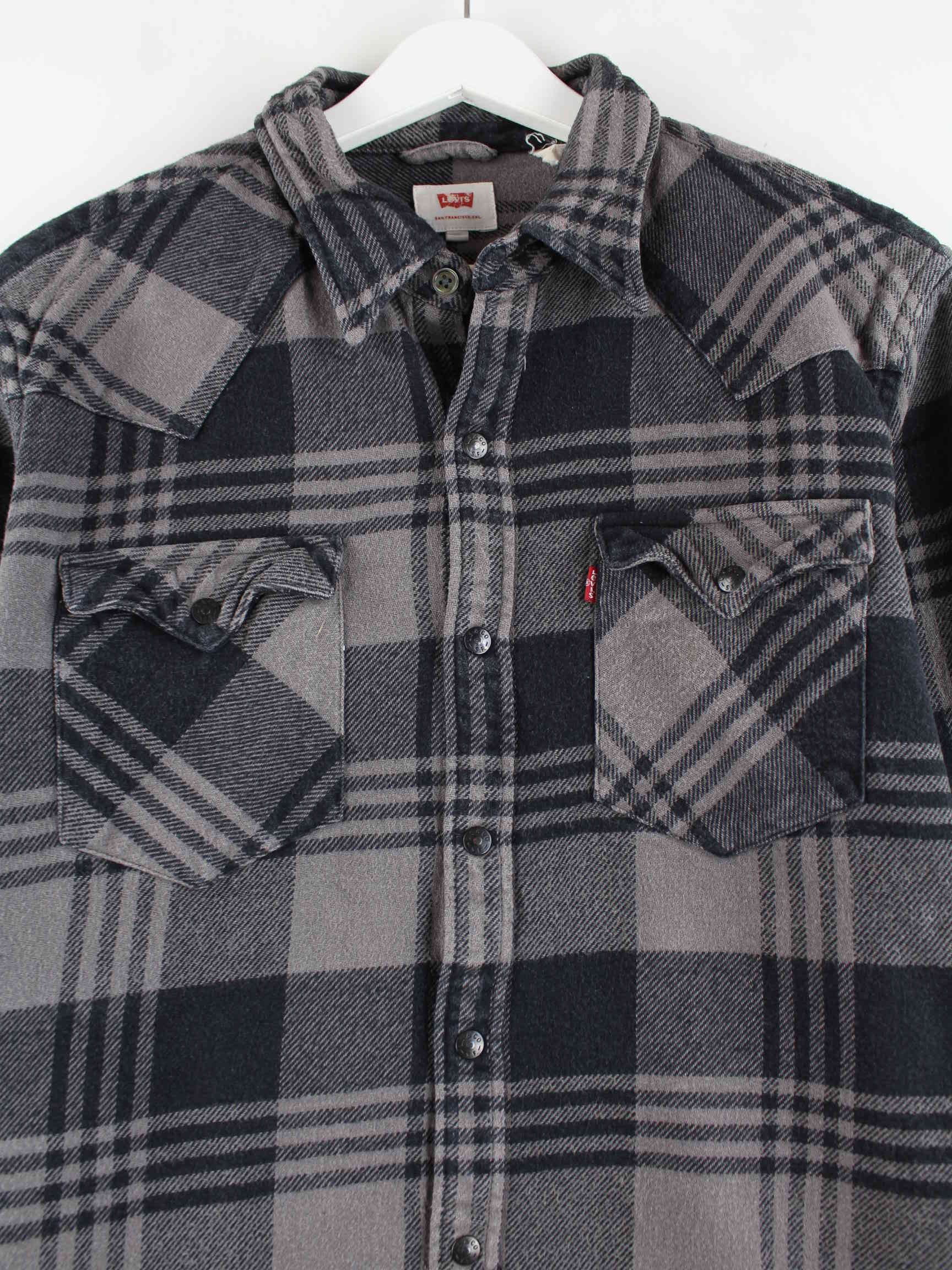 Levi's Flanell Hemd Grau M (detail image 1)