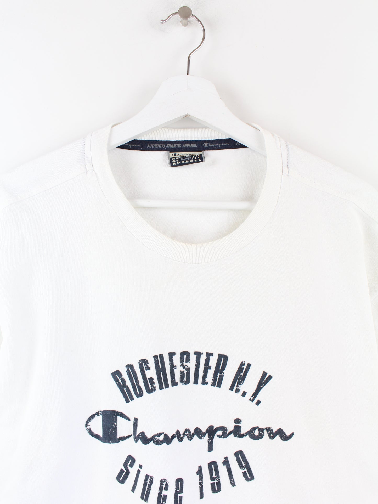Champion Print T-Shirt White XXL