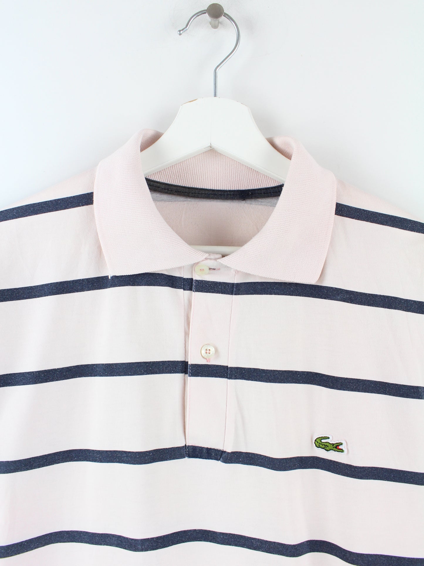 Lacoste Pink Washed Polo Beige S