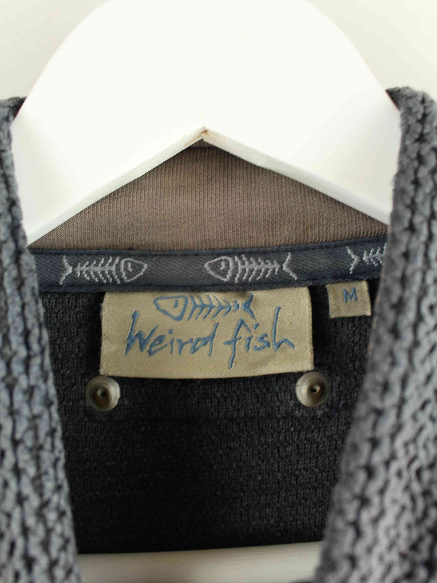 Weird Fish 00s Half Zip Pullover Grau M (detail image 2)